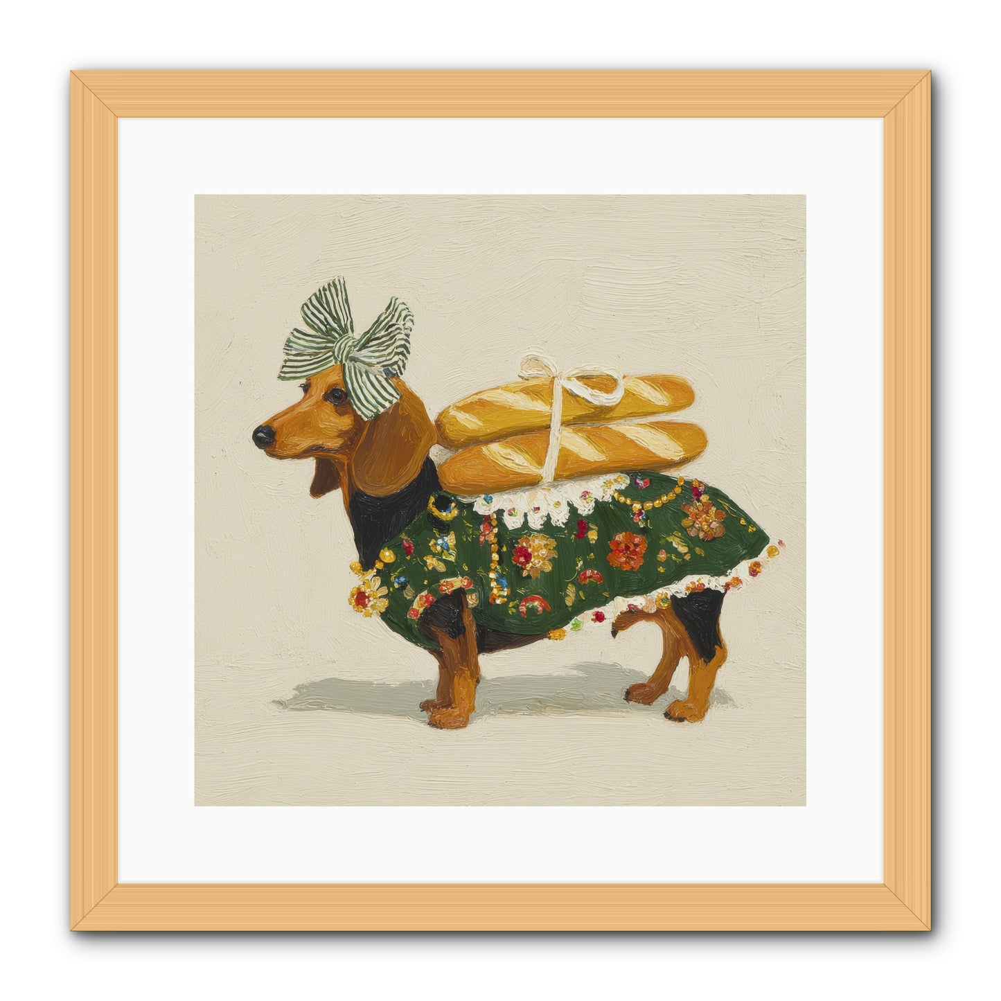 Marquis of Morning Loaves -- Framed Print - Natural 16x16