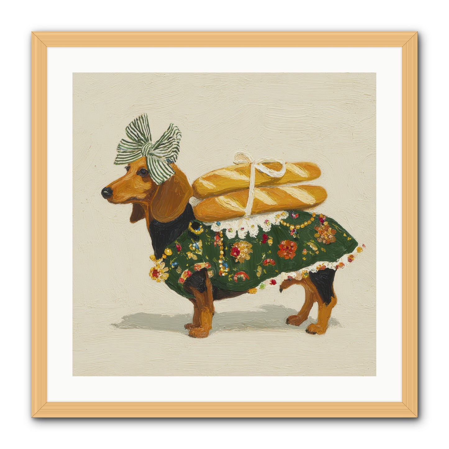 Marquis of Morning Loaves -- Framed Print - Natural 24x24
