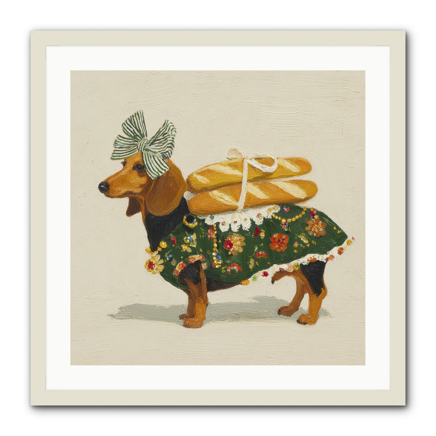 Marquis of Morning Loaves -- Framed Print - White 24x24