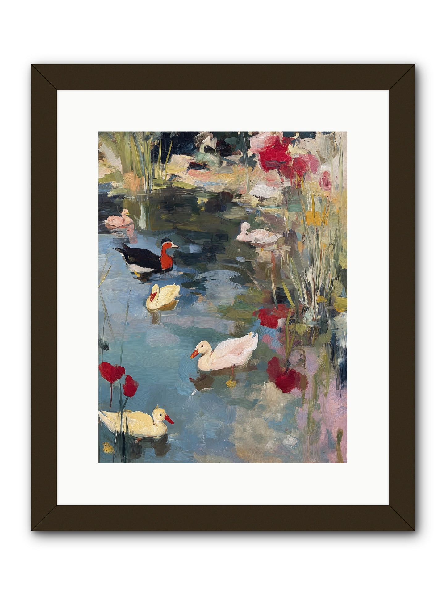 Marsh Dwellers -- Framed Print - Black 12x16