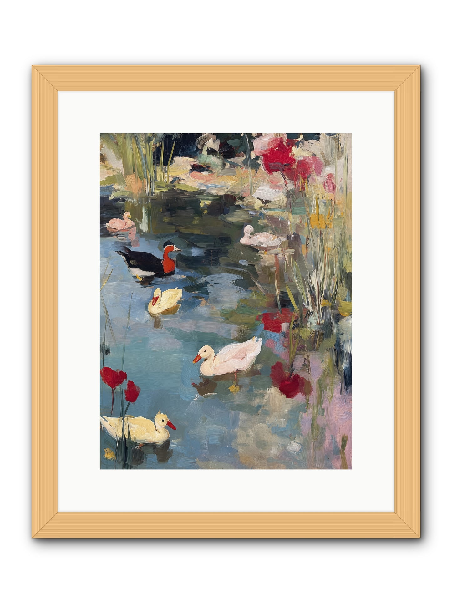 Marsh Dwellers -- Framed Print - Natural 12x16