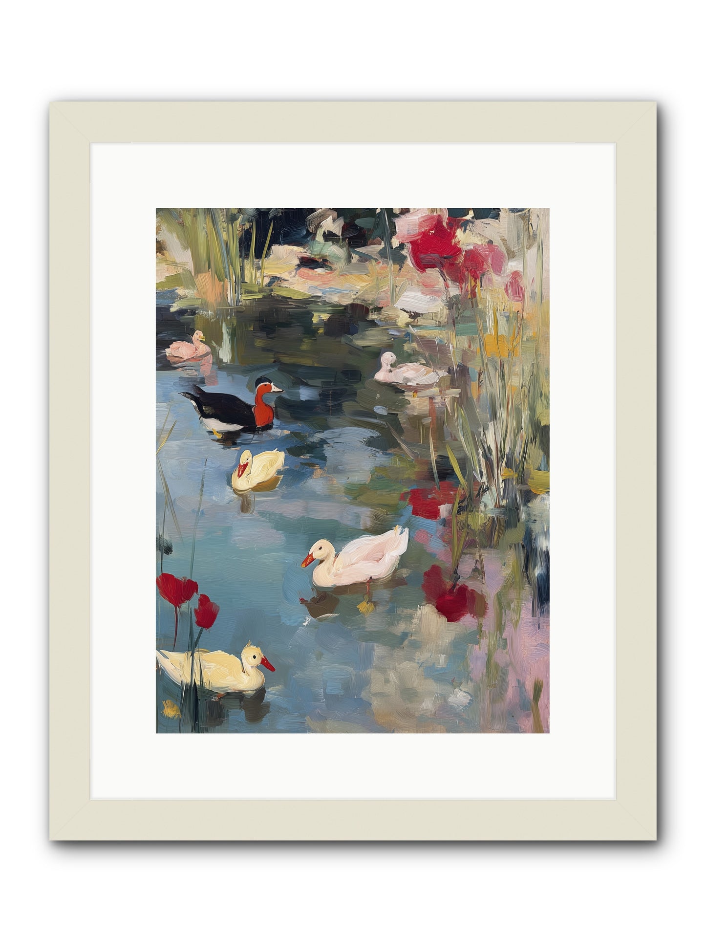 Marsh Dwellers -- Framed Print - White 12x16