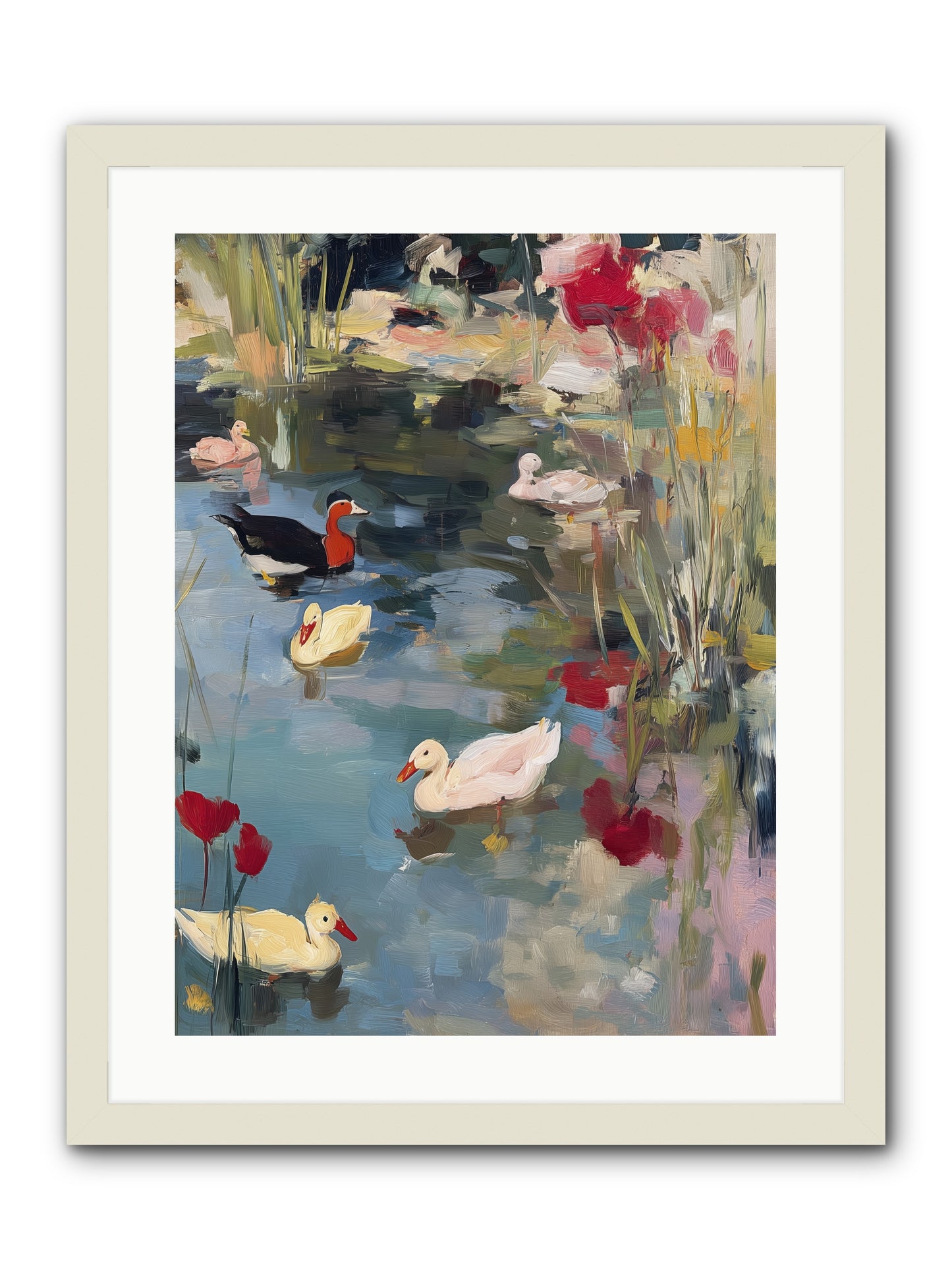Marsh Dwellers -- Framed Print - White 18x24