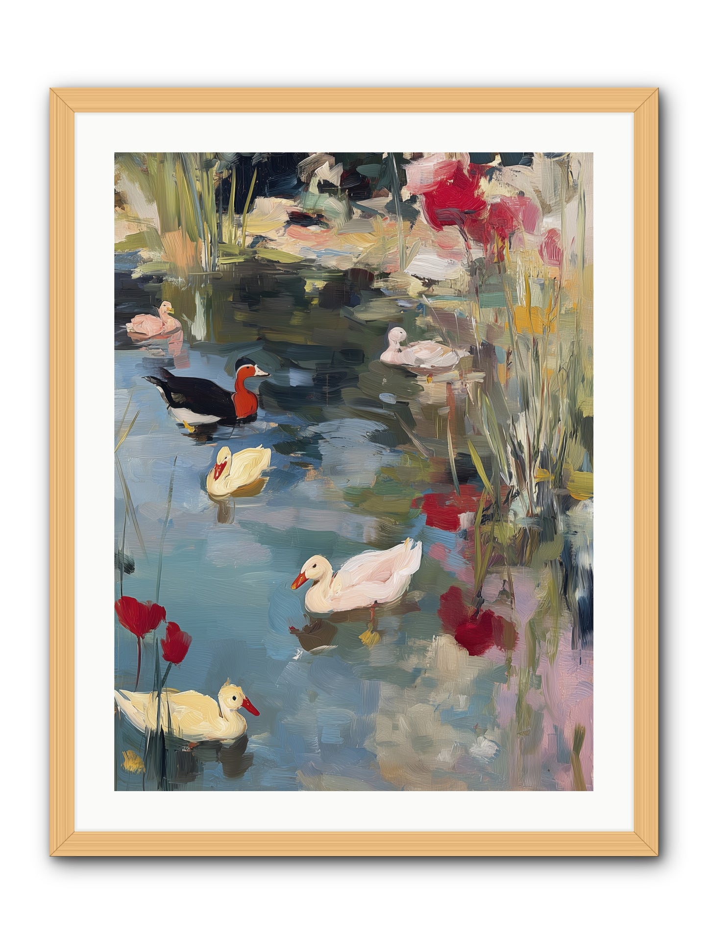 Marsh Dwellers -- Framed Print - Natural 24x32