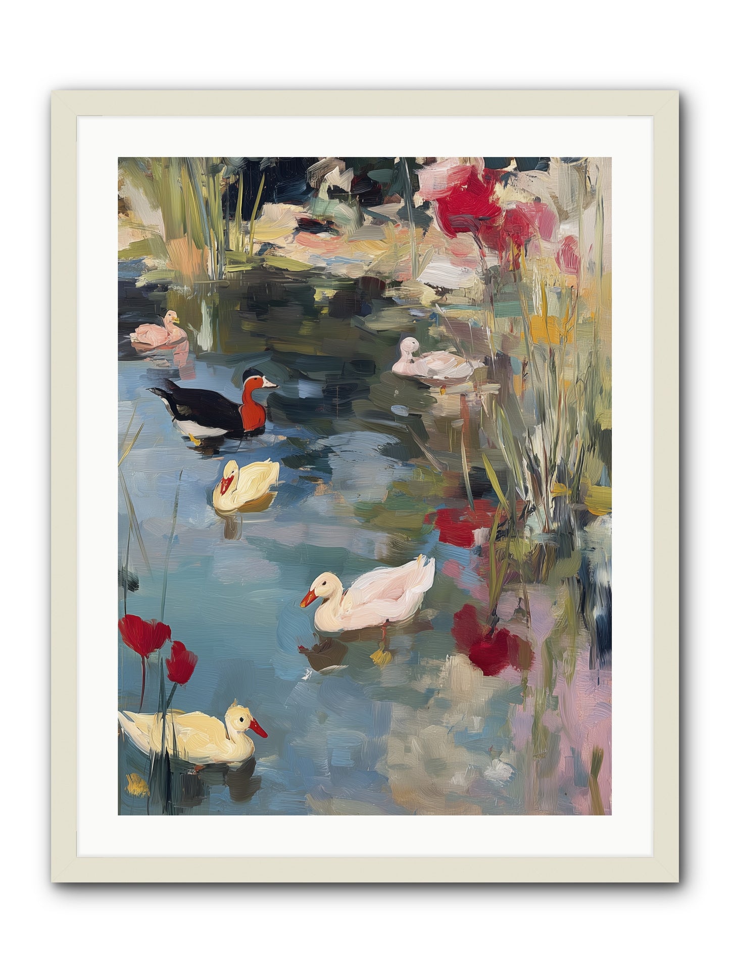 Marsh Dwellers -- Framed Print - White 24x32