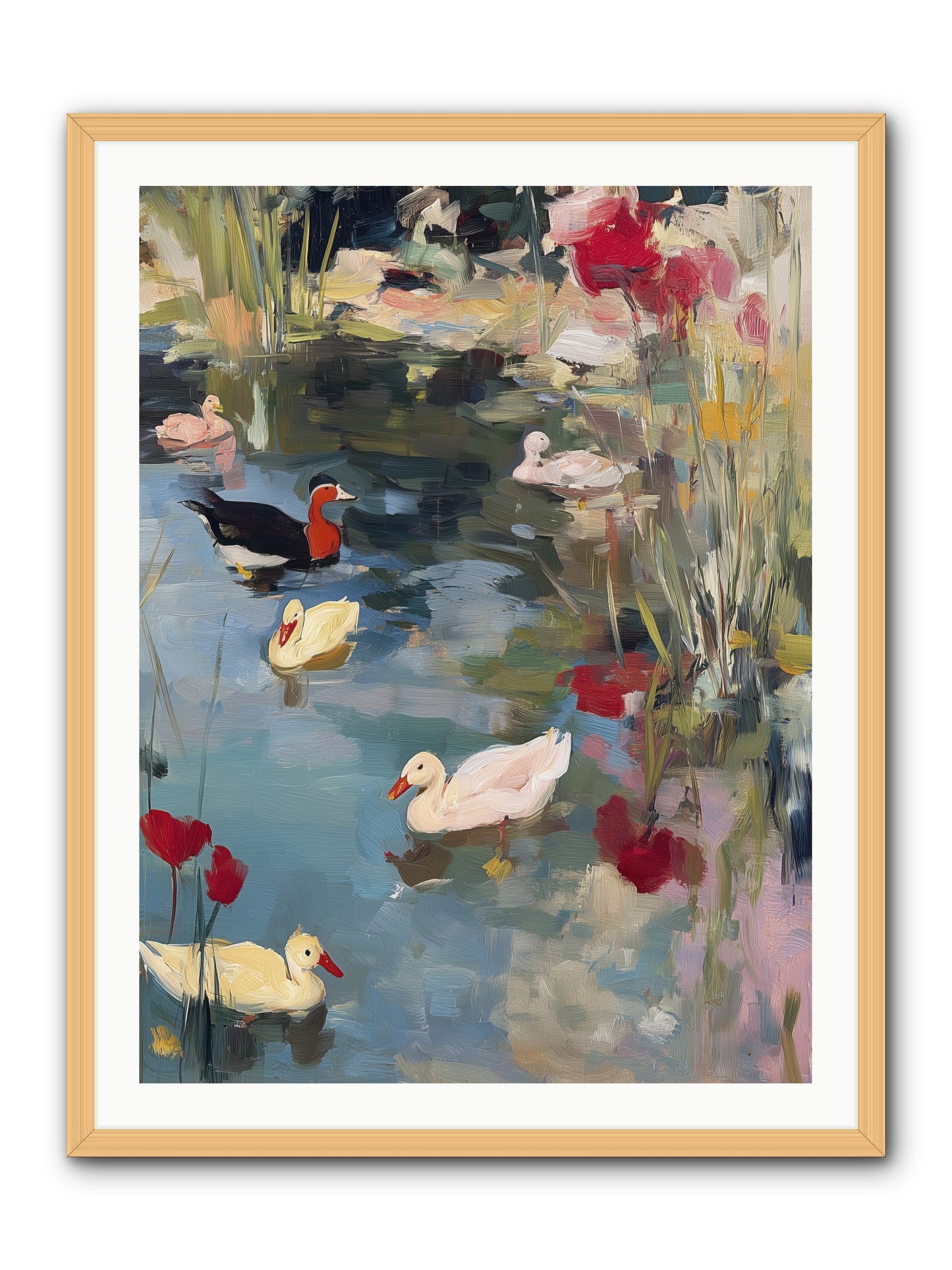 Marsh Dwellers -- Framed Print - Natural 30x40