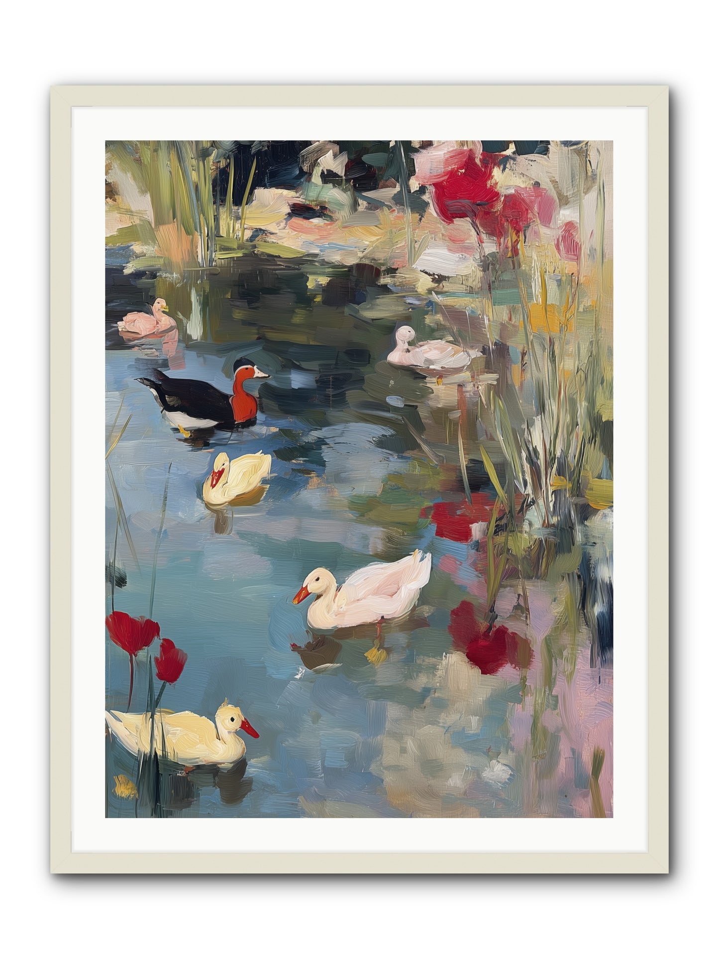 Marsh Dwellers -- Framed Print - White 30x40