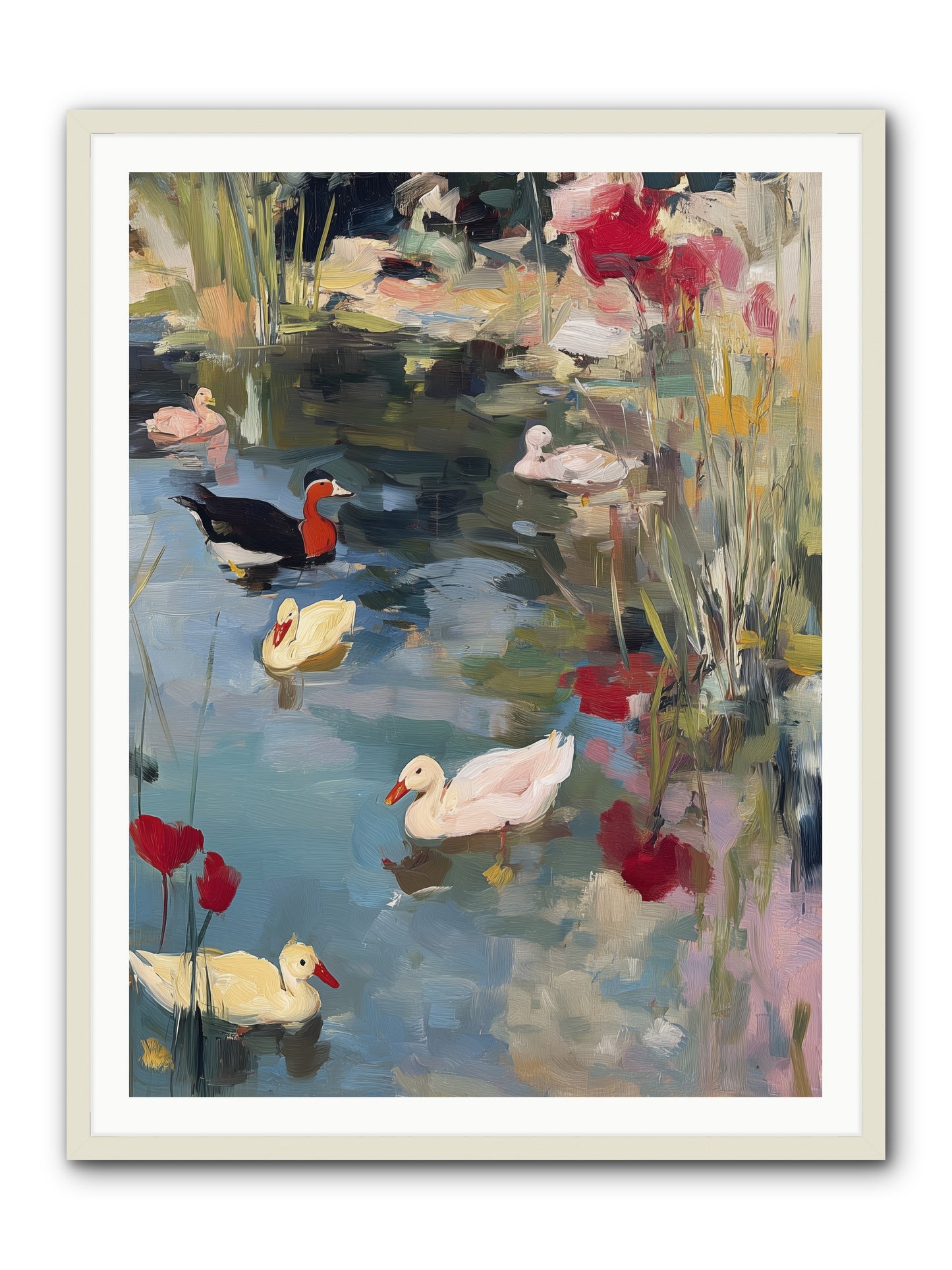 Marsh Dwellers -- Framed Print - White 36x48