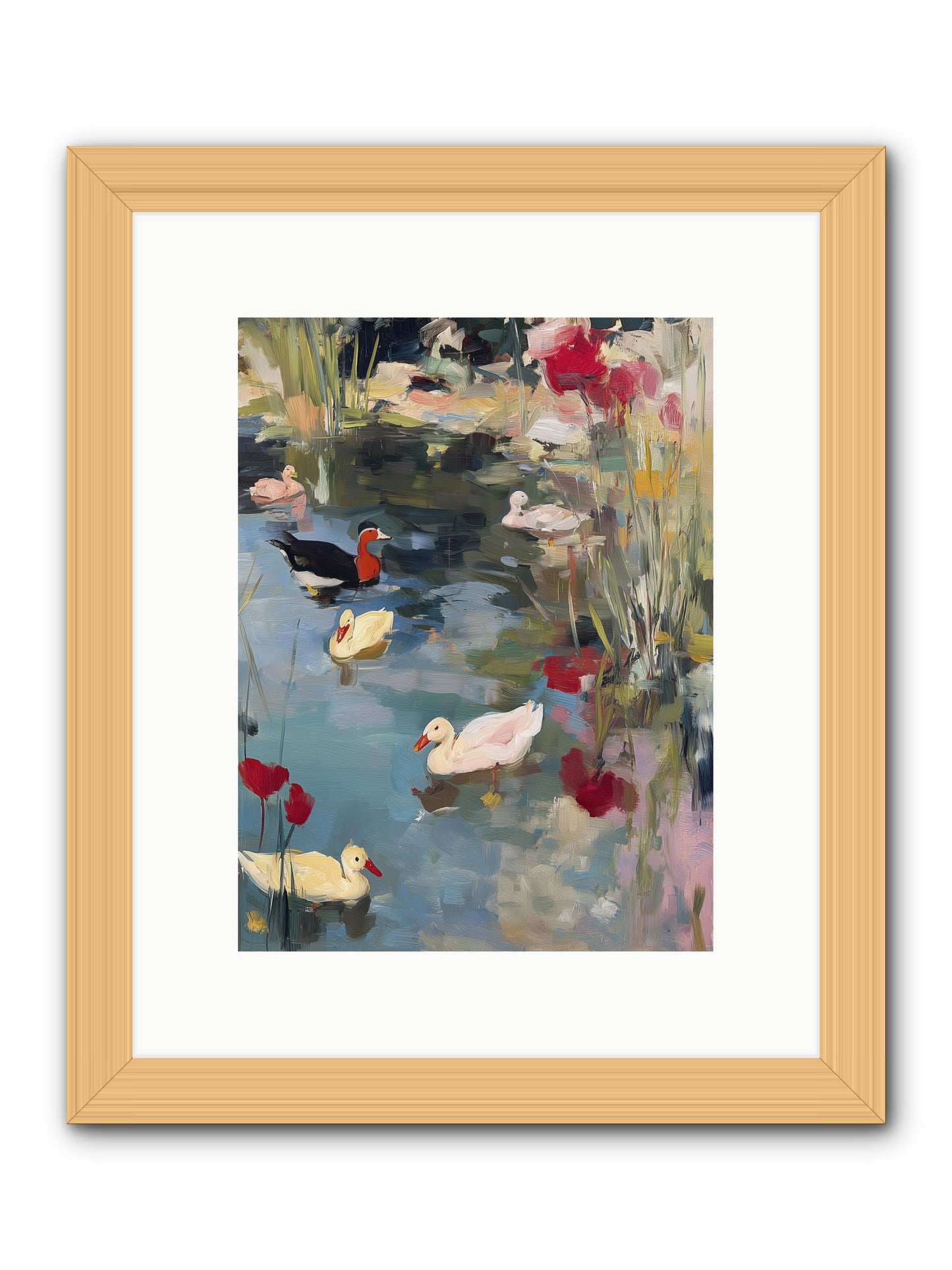 Marsh Dwellers -- Framed Print - Natural 9x12