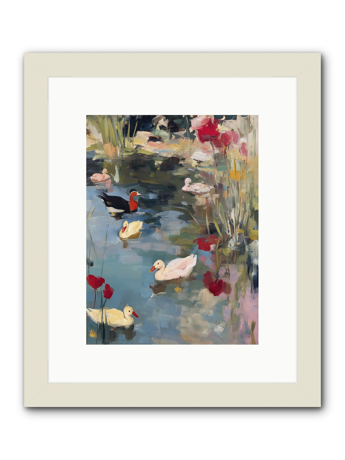 Marsh Dwellers -- Framed Print - White 9x12
