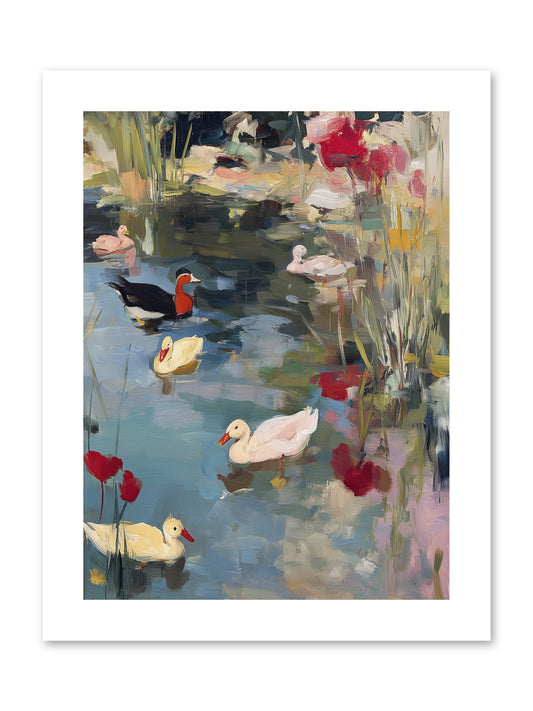 Marsh Dwellers -- Paper Print 9x12