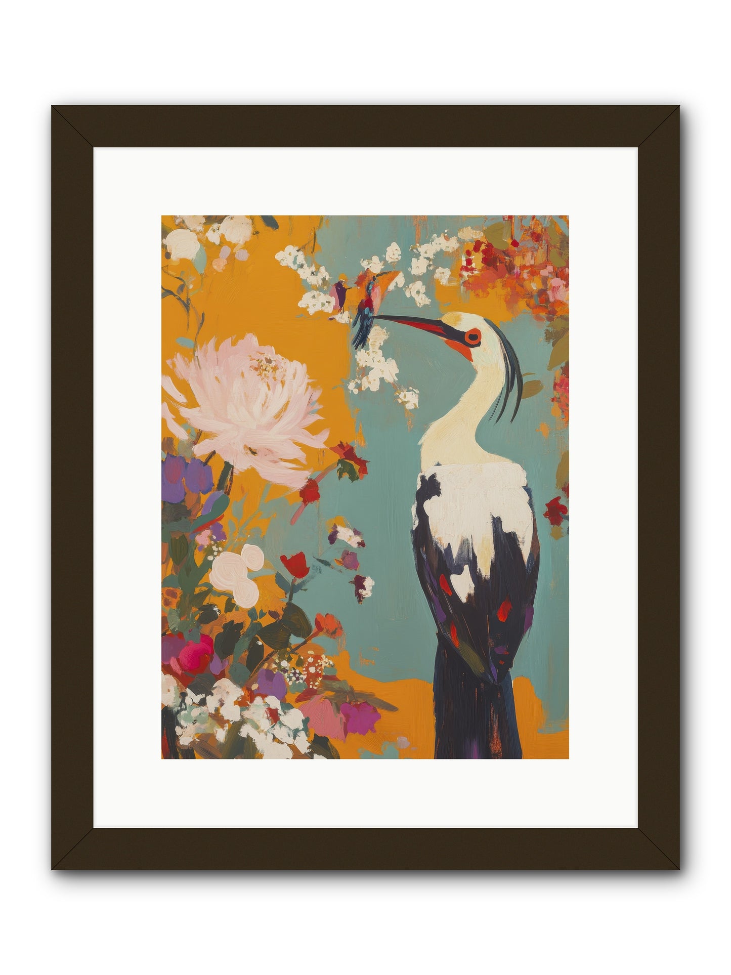 Marsh Maiden's Garden -- Framed Print - Black 12x16