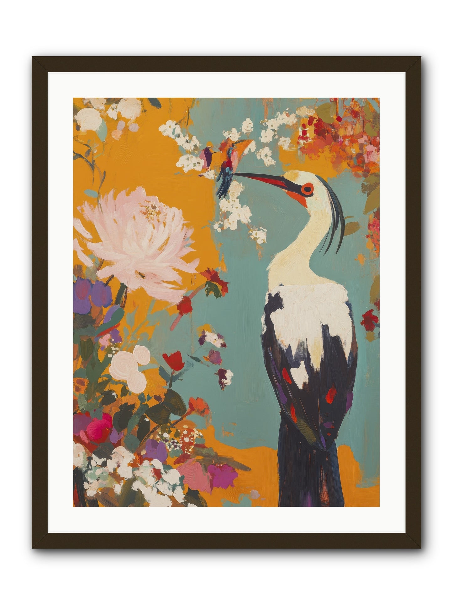 Marsh Maiden's Garden -- Framed Print - Black 24x32