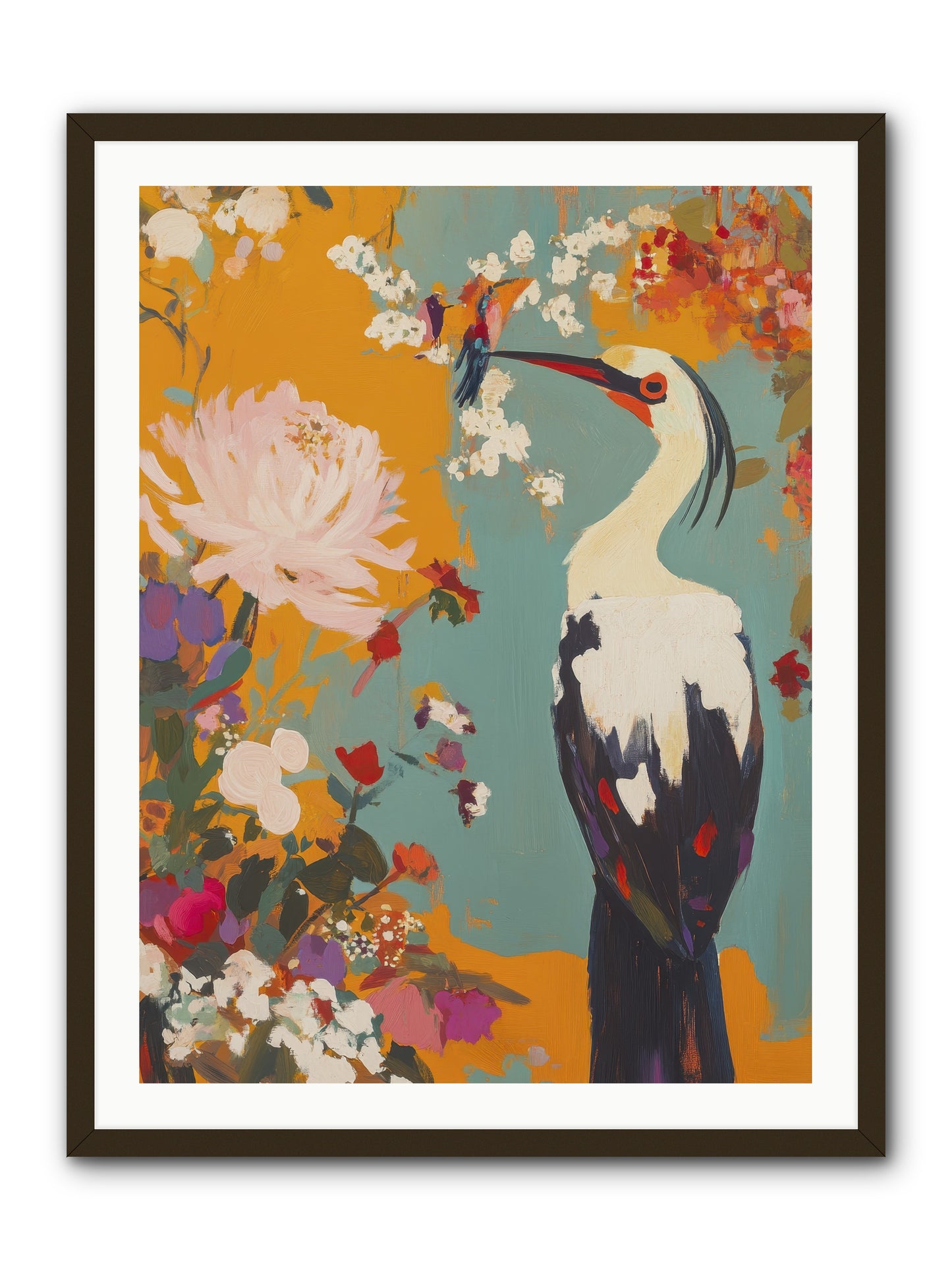 Marsh Maiden's Garden -- Framed Print - Black 30x40