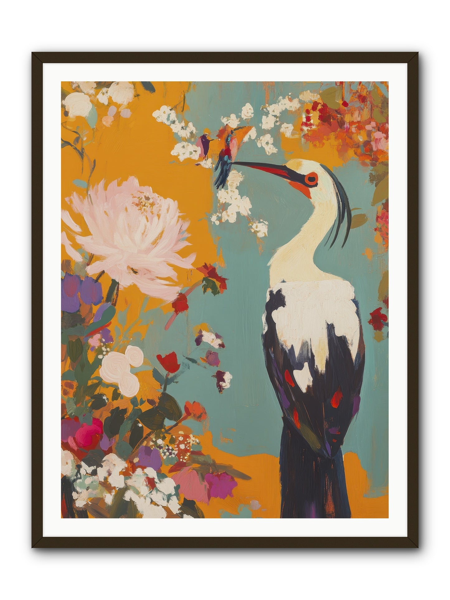 Marsh Maiden's Garden -- Framed Print - Black 36x48