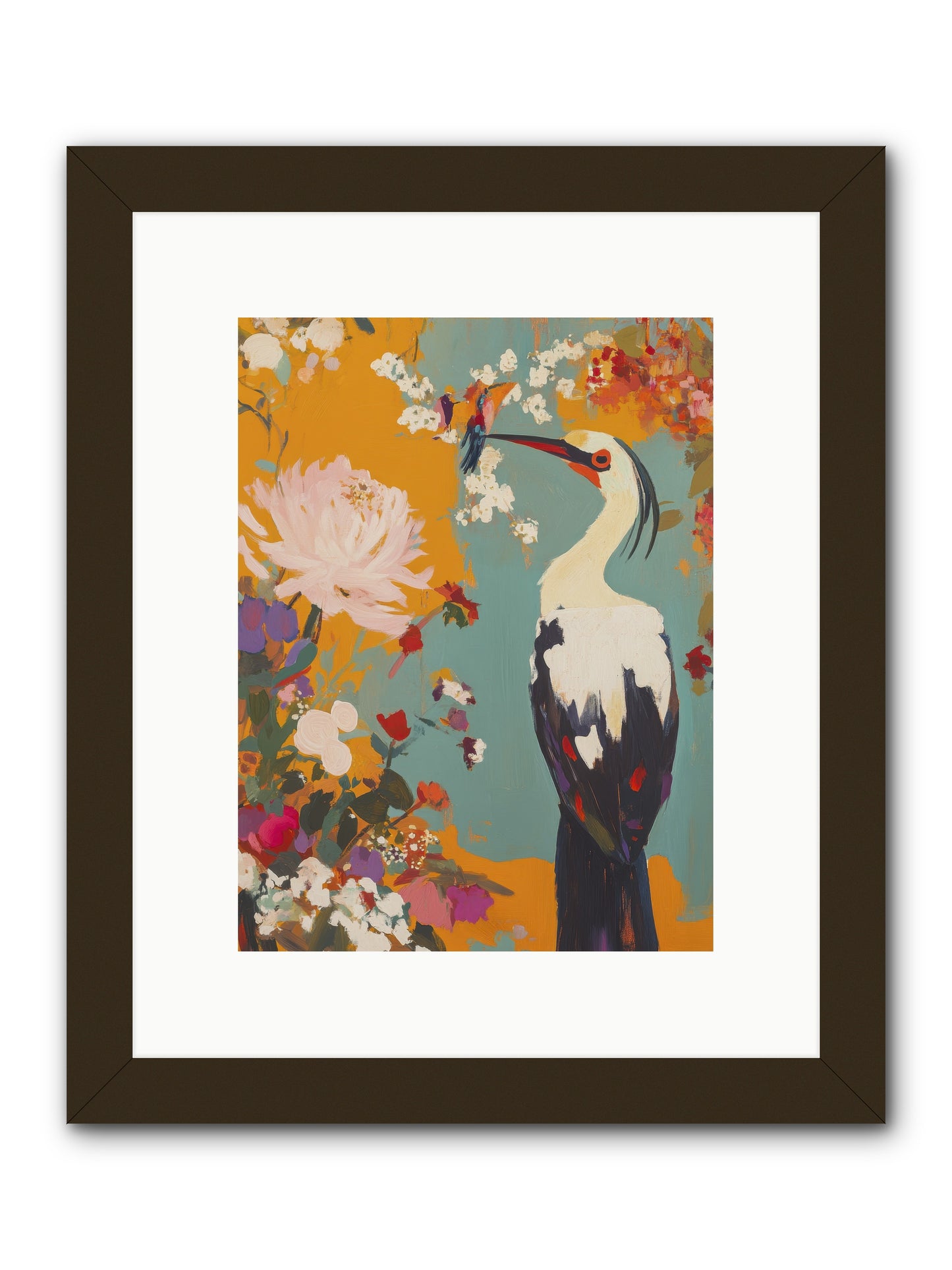Marsh Maiden's Garden -- Framed Print - Black 9x12