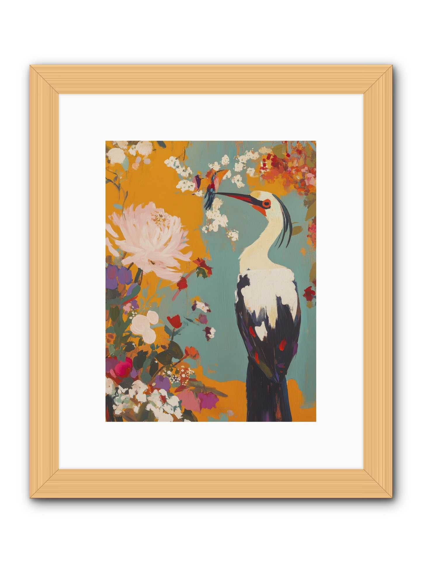 Marsh Maiden's Garden -- Framed Print - Natural 9x12