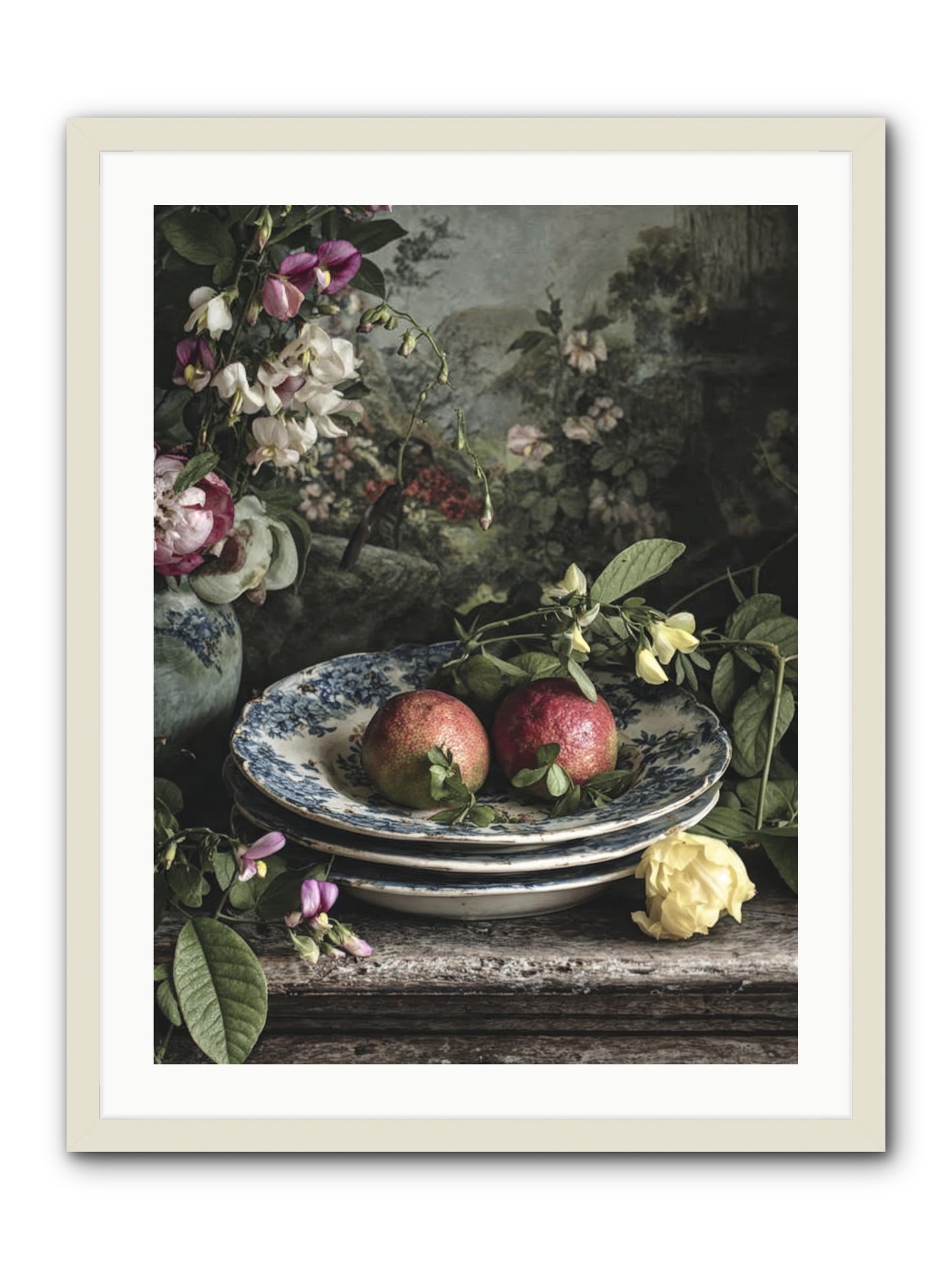 Matinique -- Framed Print - White 24x32