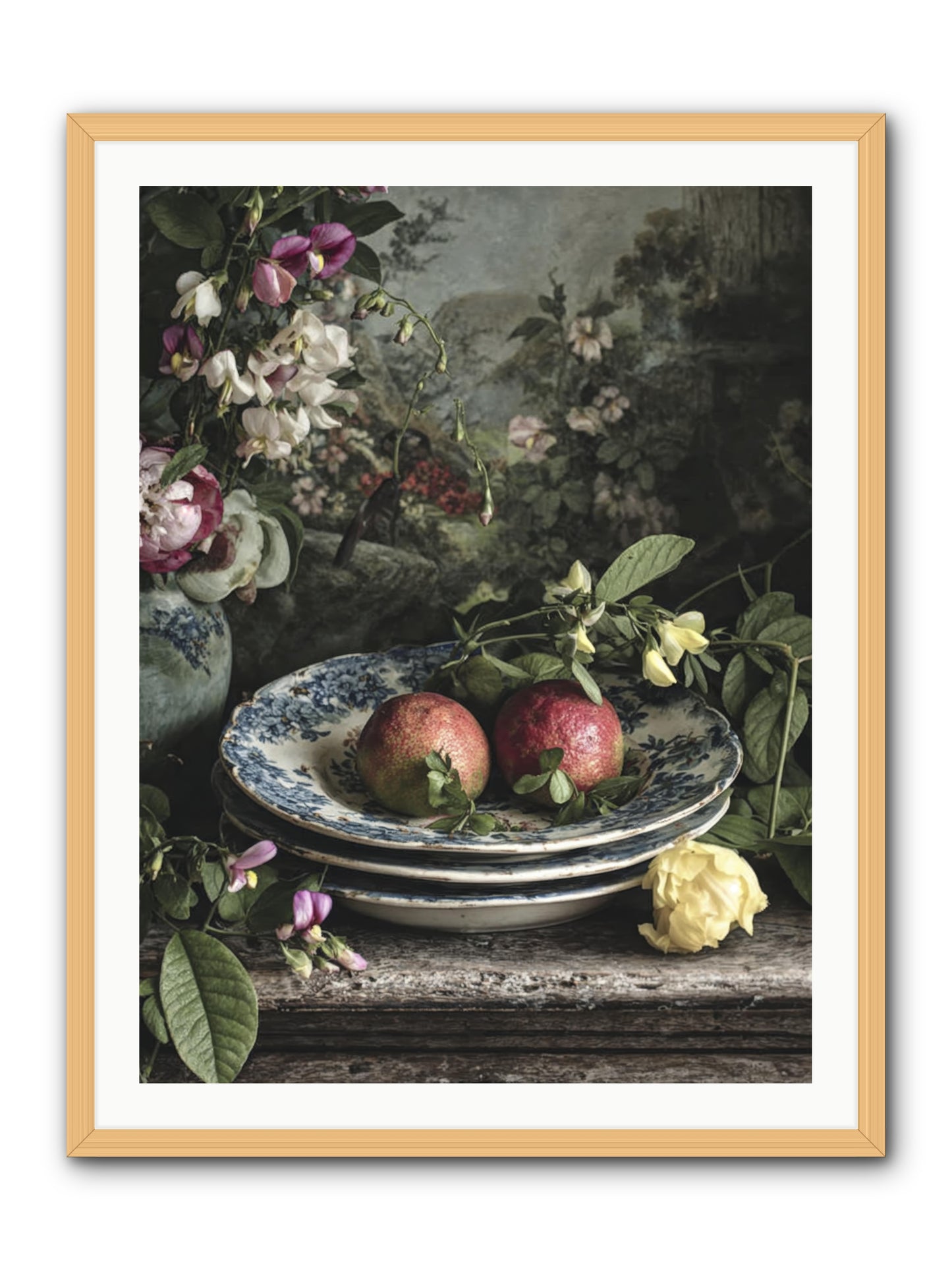 Matinique -- Framed Print - Natural 30x40