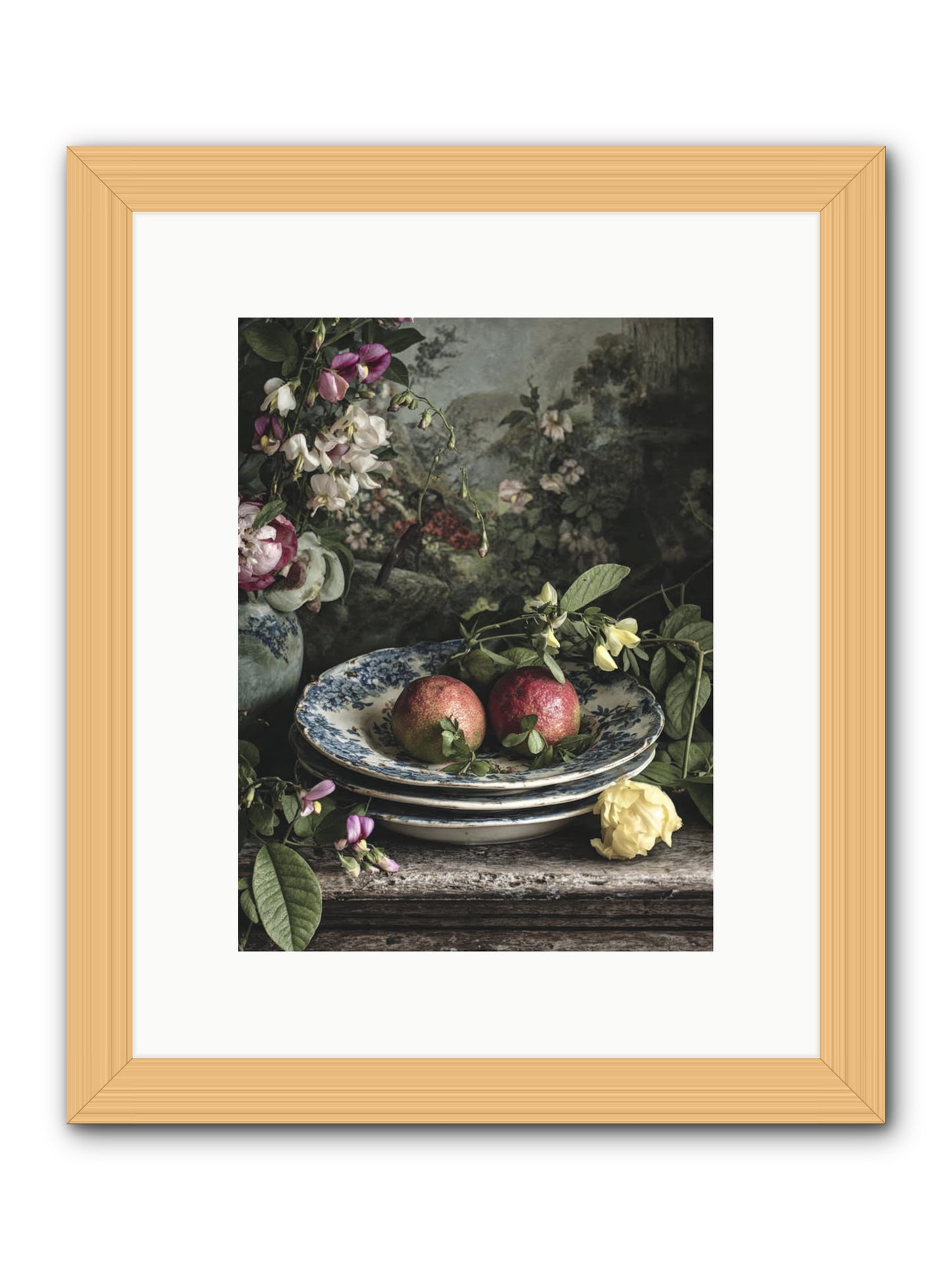 Matinique -- Framed Print - Natural 9x12