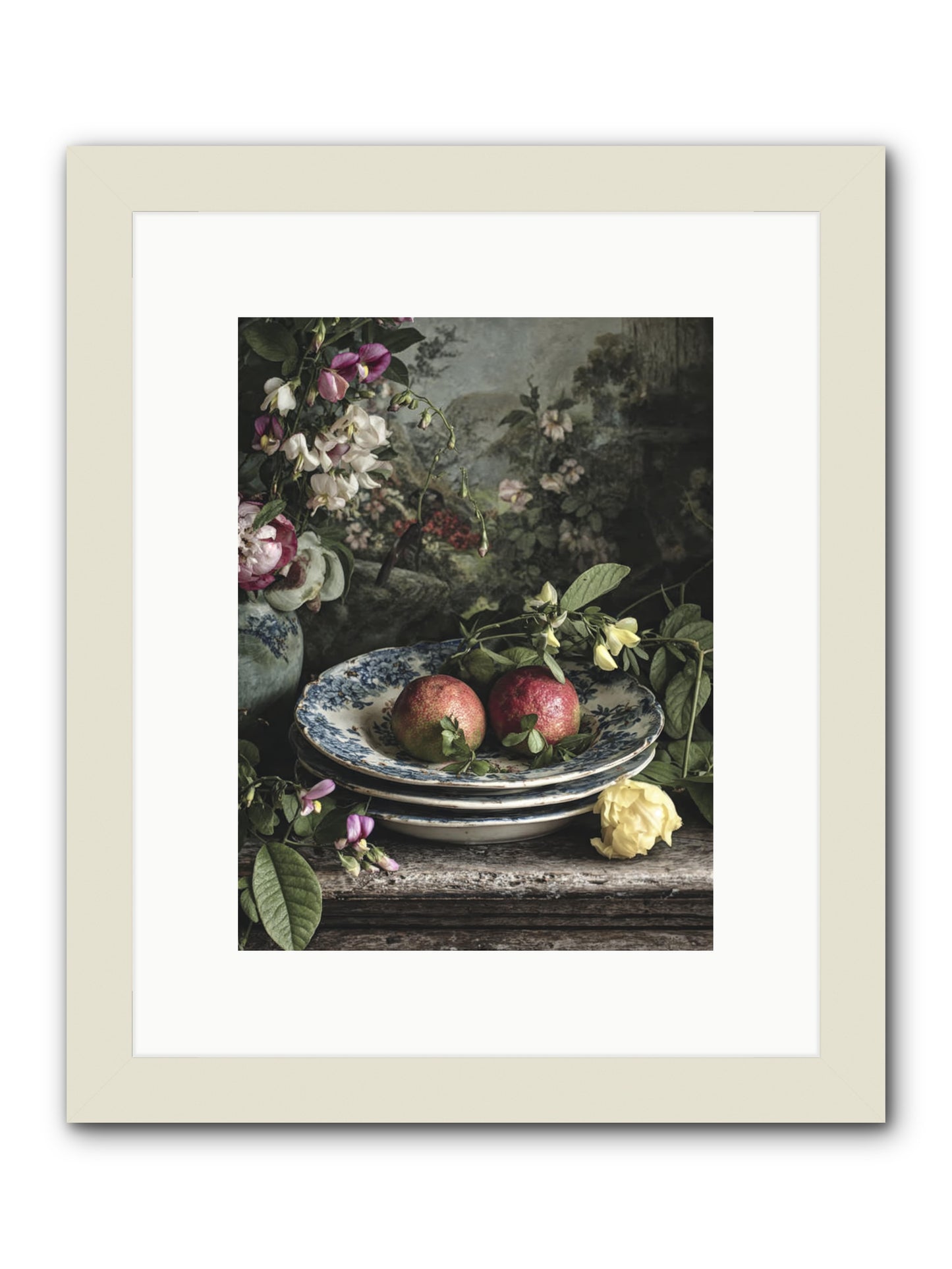 Matinique -- Framed Print - White 9x12