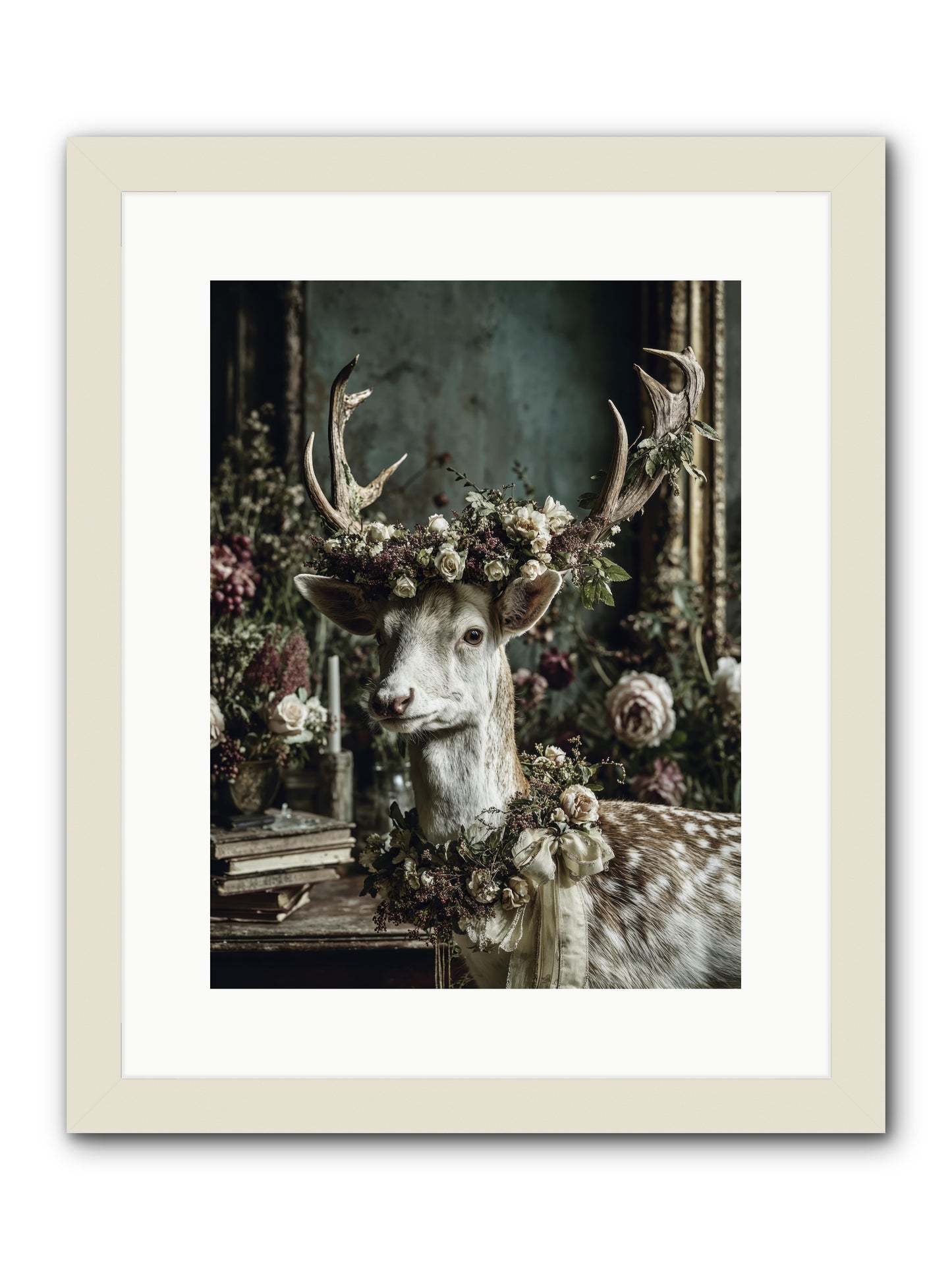 Maxence -- Framed Print - White 12x16