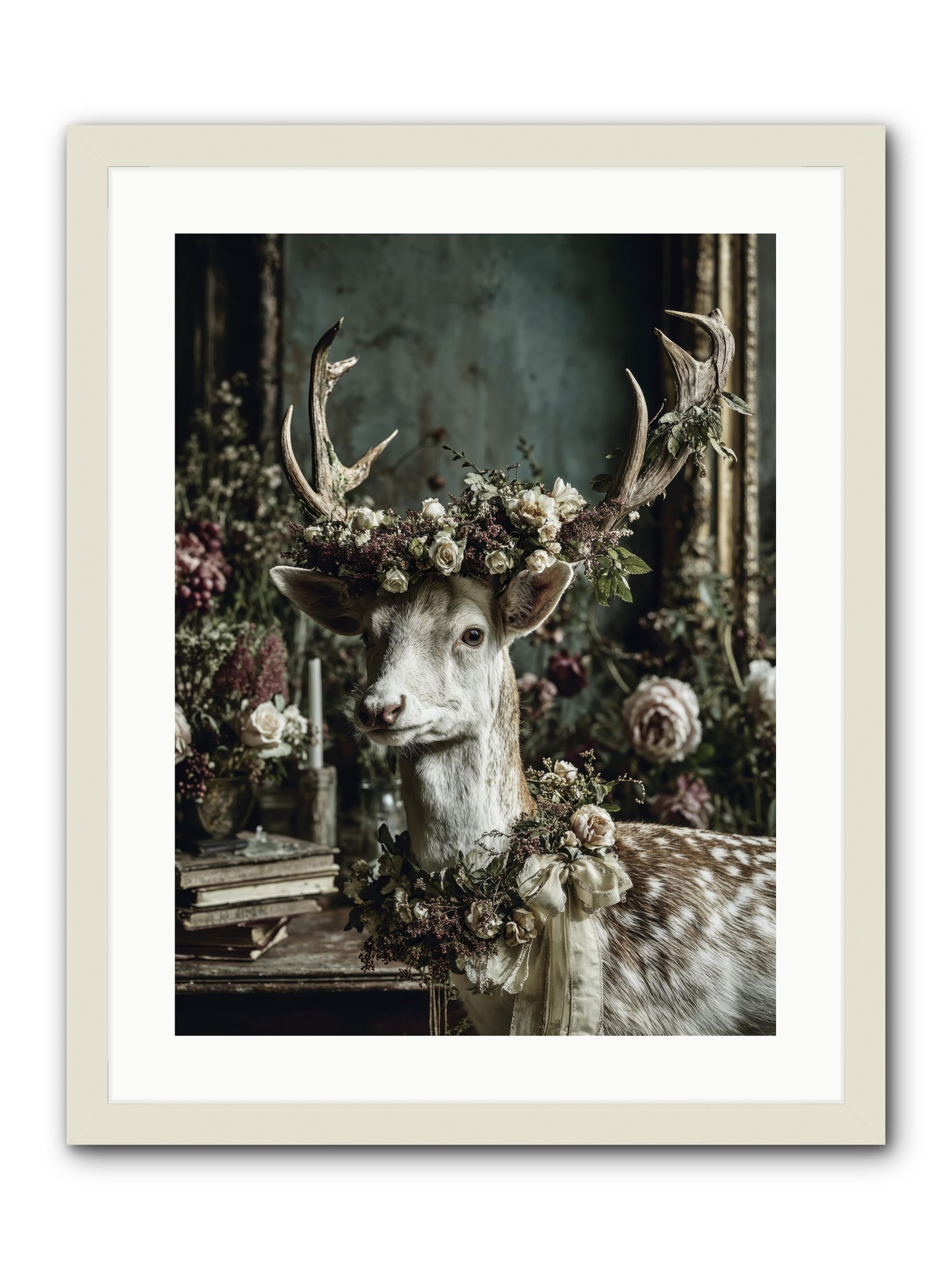 Maxence -- Framed Print - White 18x24