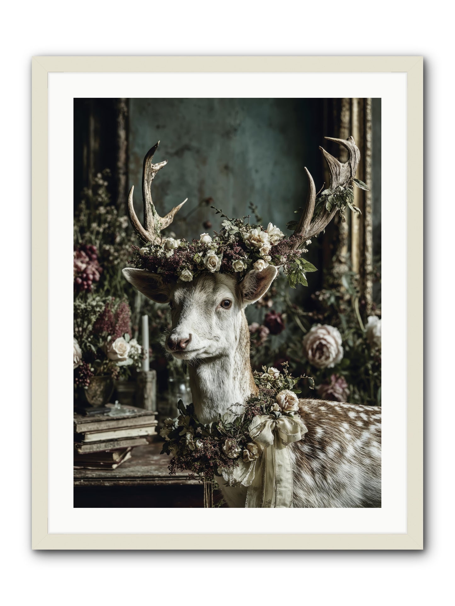 Maxence -- Framed Print - White 24x32