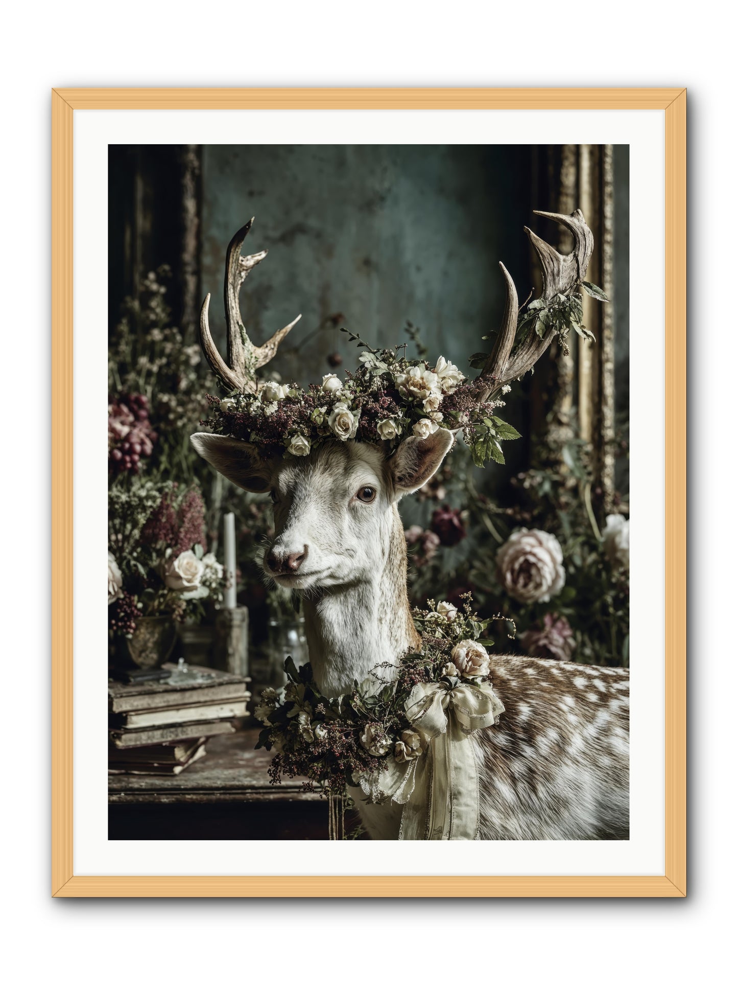 Maxence -- Framed Print - Natural 30x40