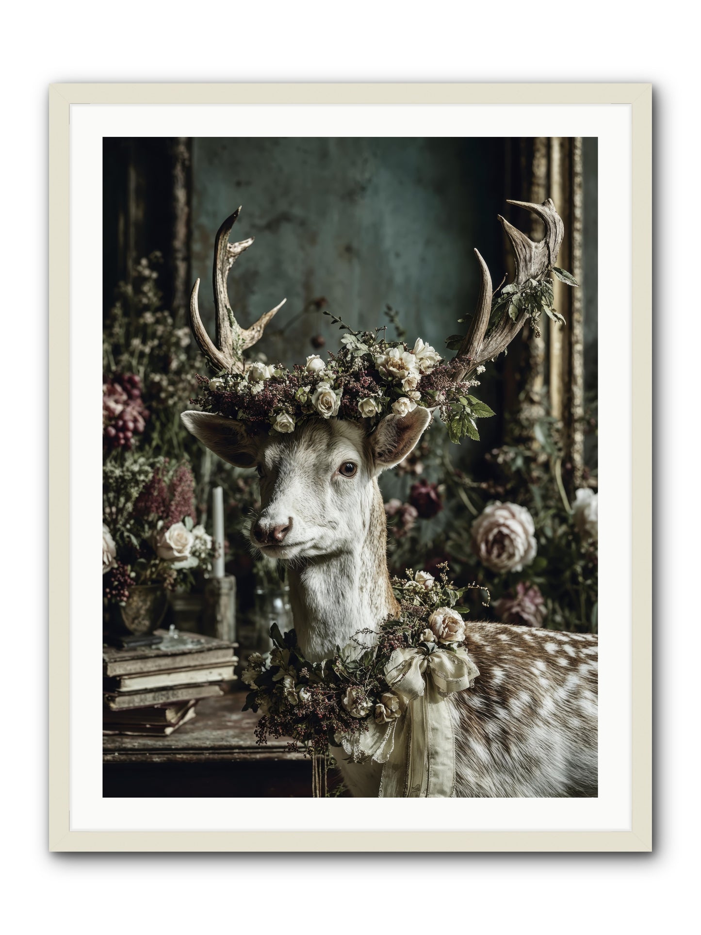 Maxence -- Framed Print - White 30x40