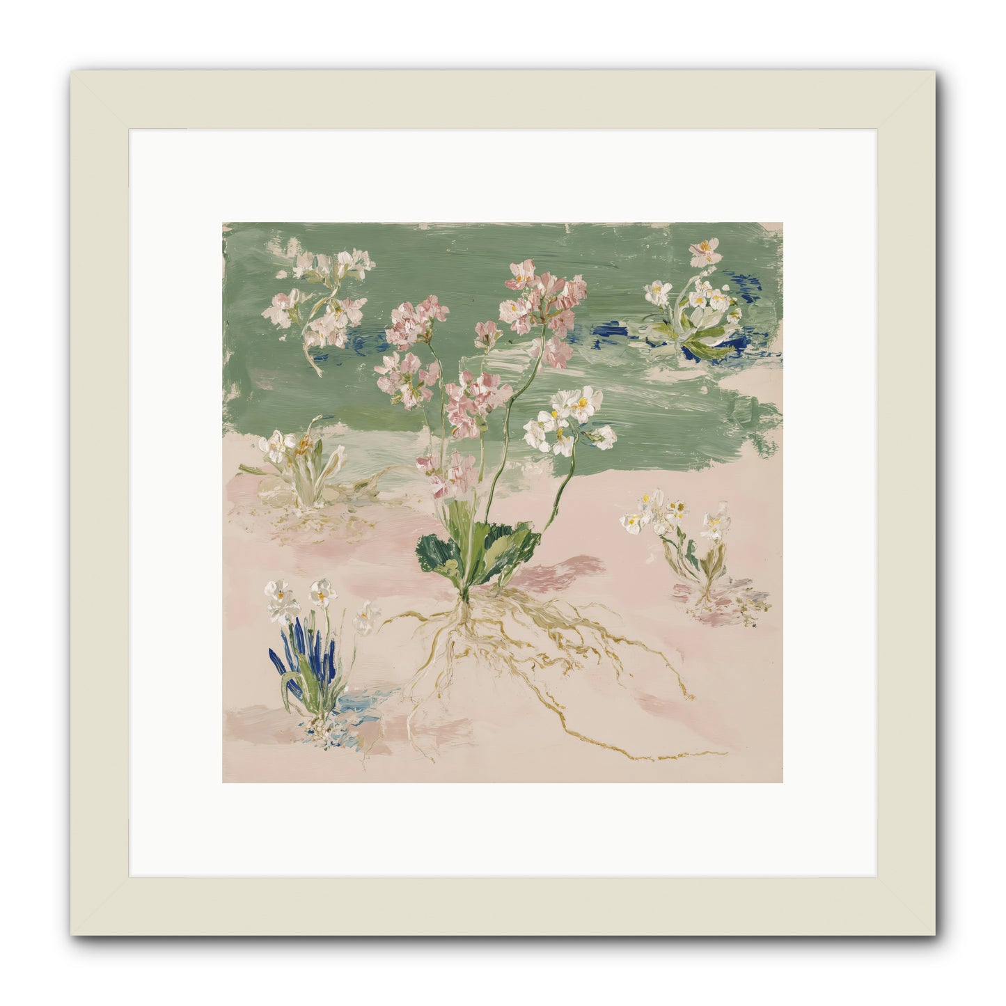 Maybe This Spring -- Framed Print - White 12x12