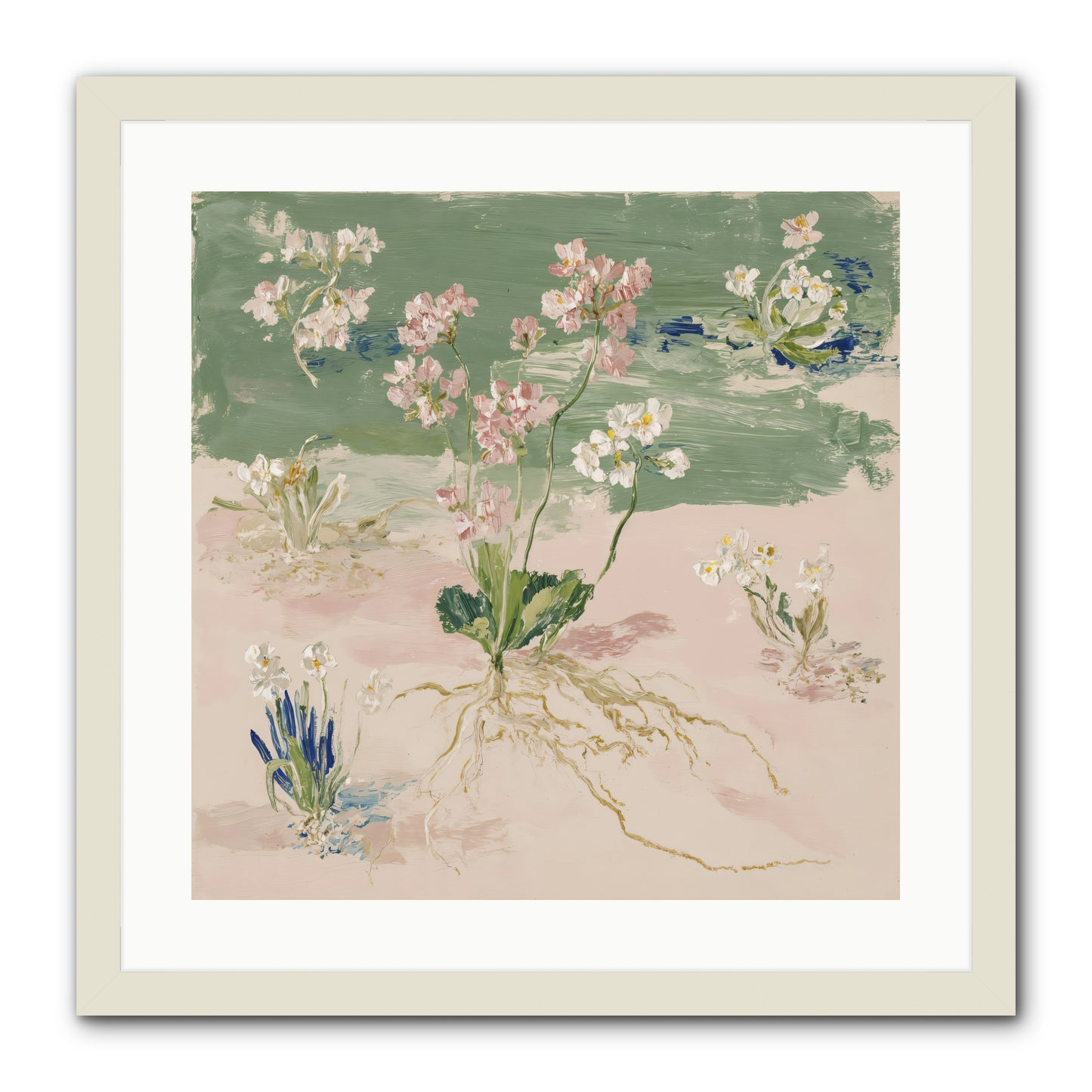 Maybe This Spring -- Framed Print - White 20x20