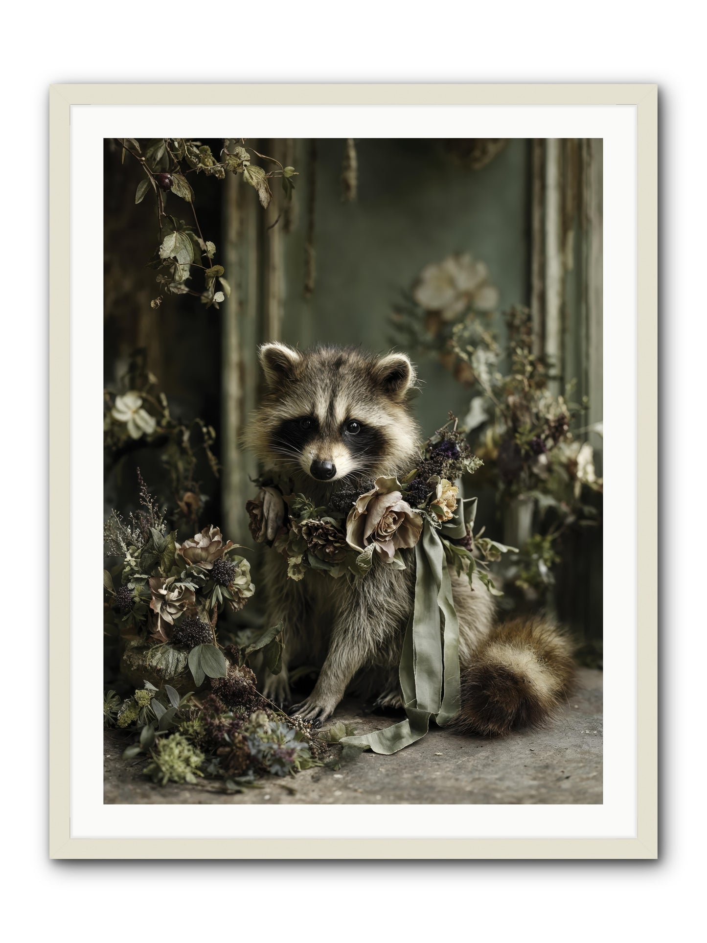 Maybelle -- Framed Print - White 30x40