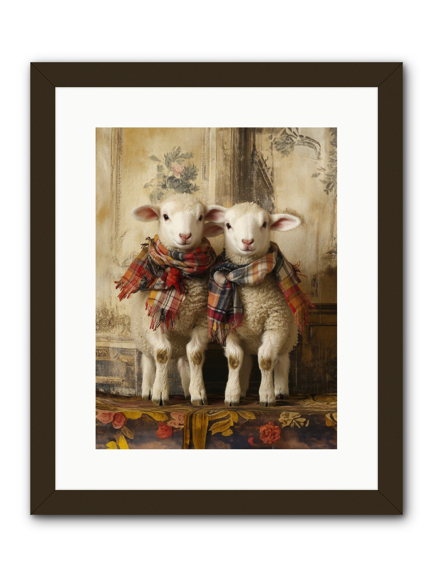 Meadow Babes -- Framed Print - Black 12x16
