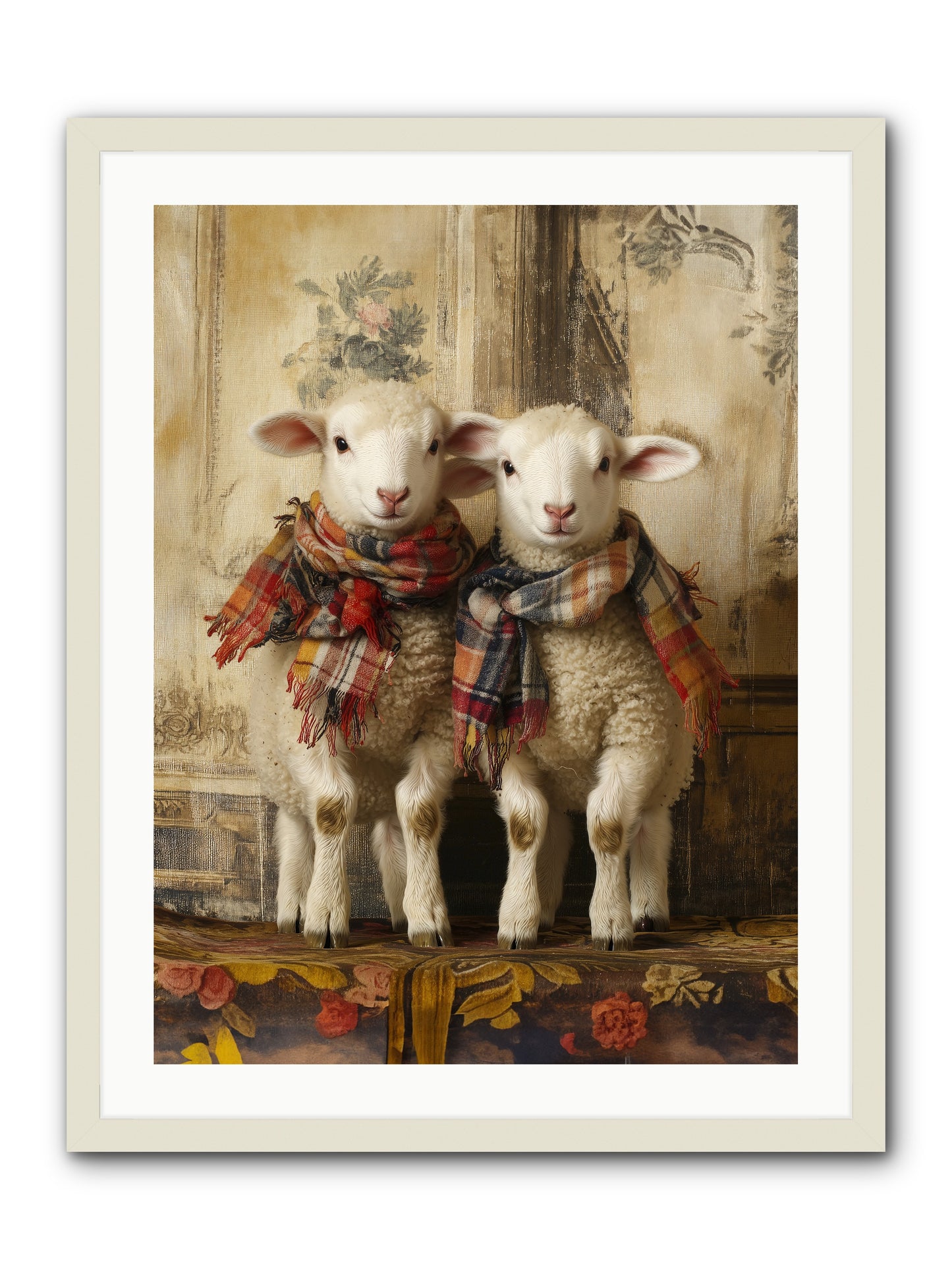 Meadow Babes -- Framed Print - White 24x32
