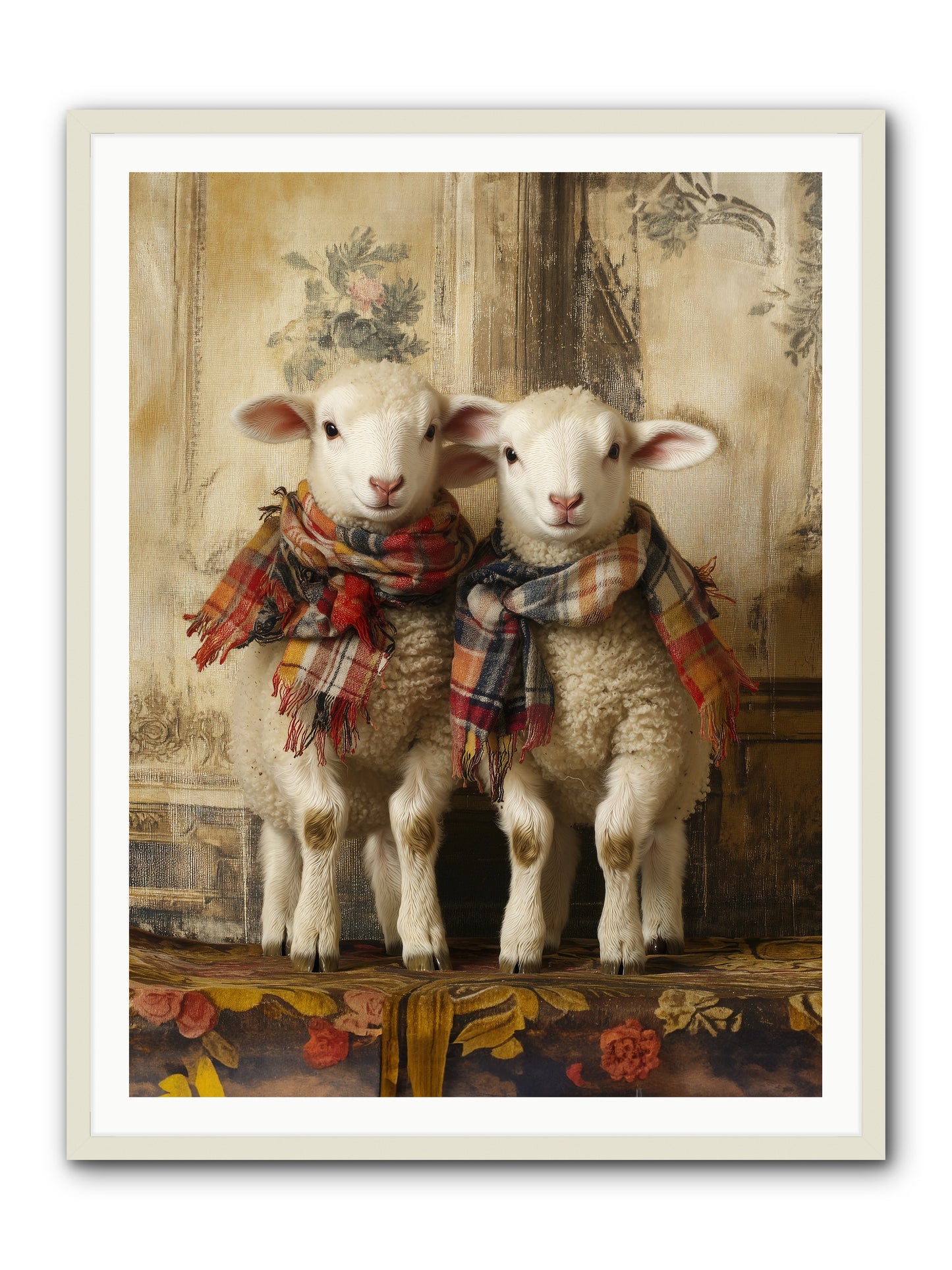Meadow Babes -- Framed Print - White 36x48