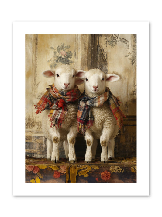 Meadow Babes -- Paper Print 9x12