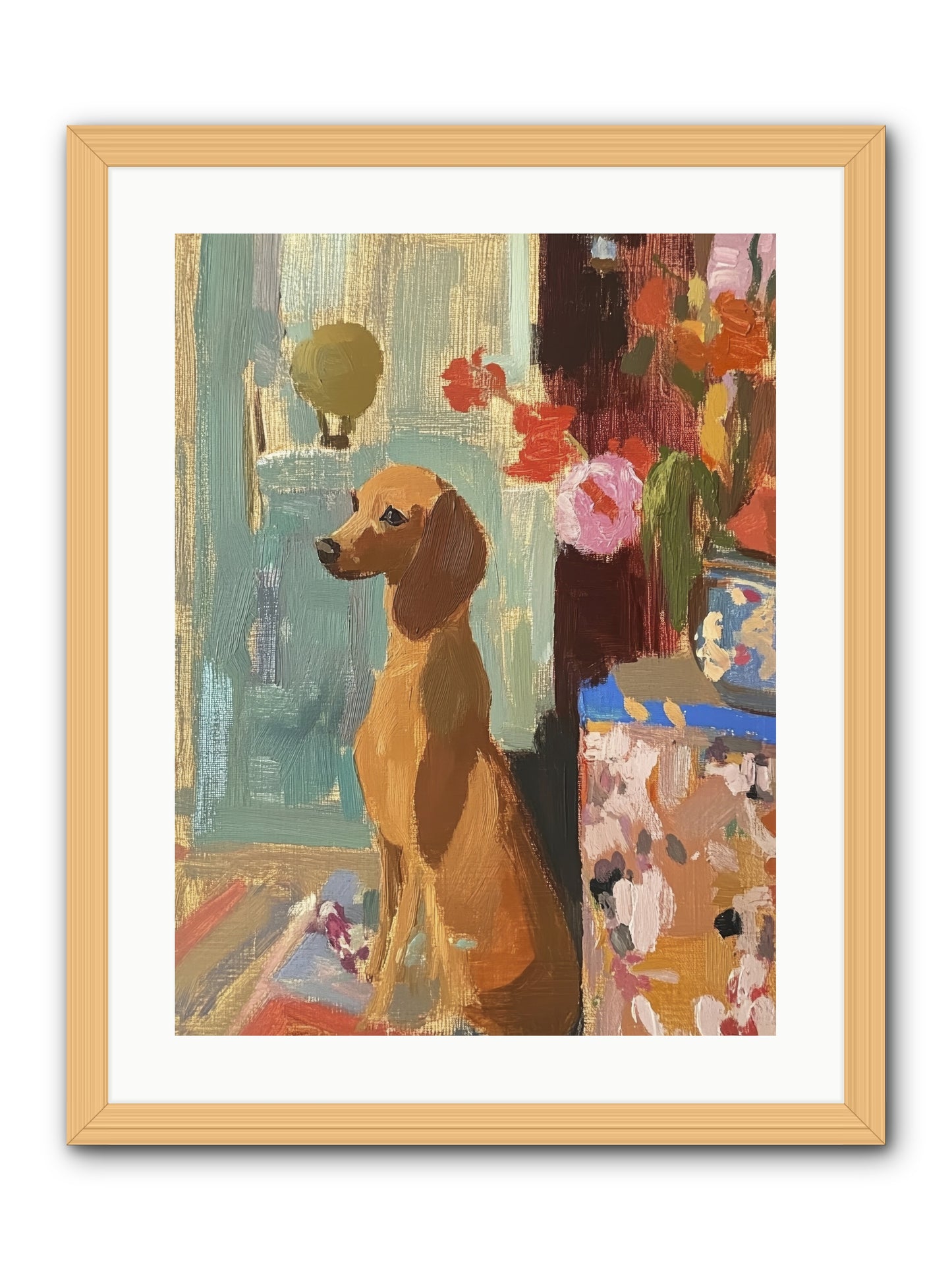 Meadow Belle -- Framed Print - Natural 18x24