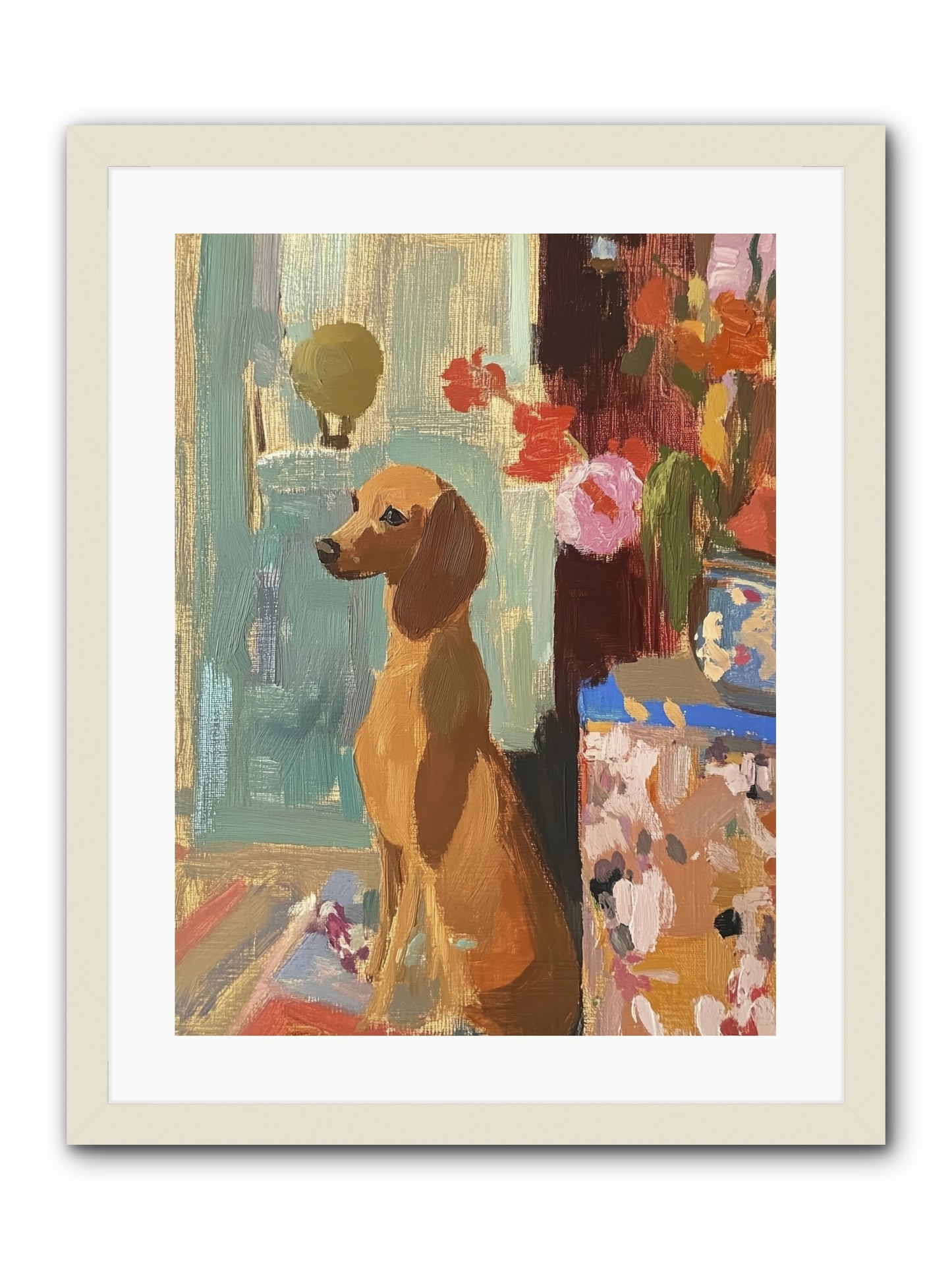 Meadow Belle -- Framed Print - White 18x24
