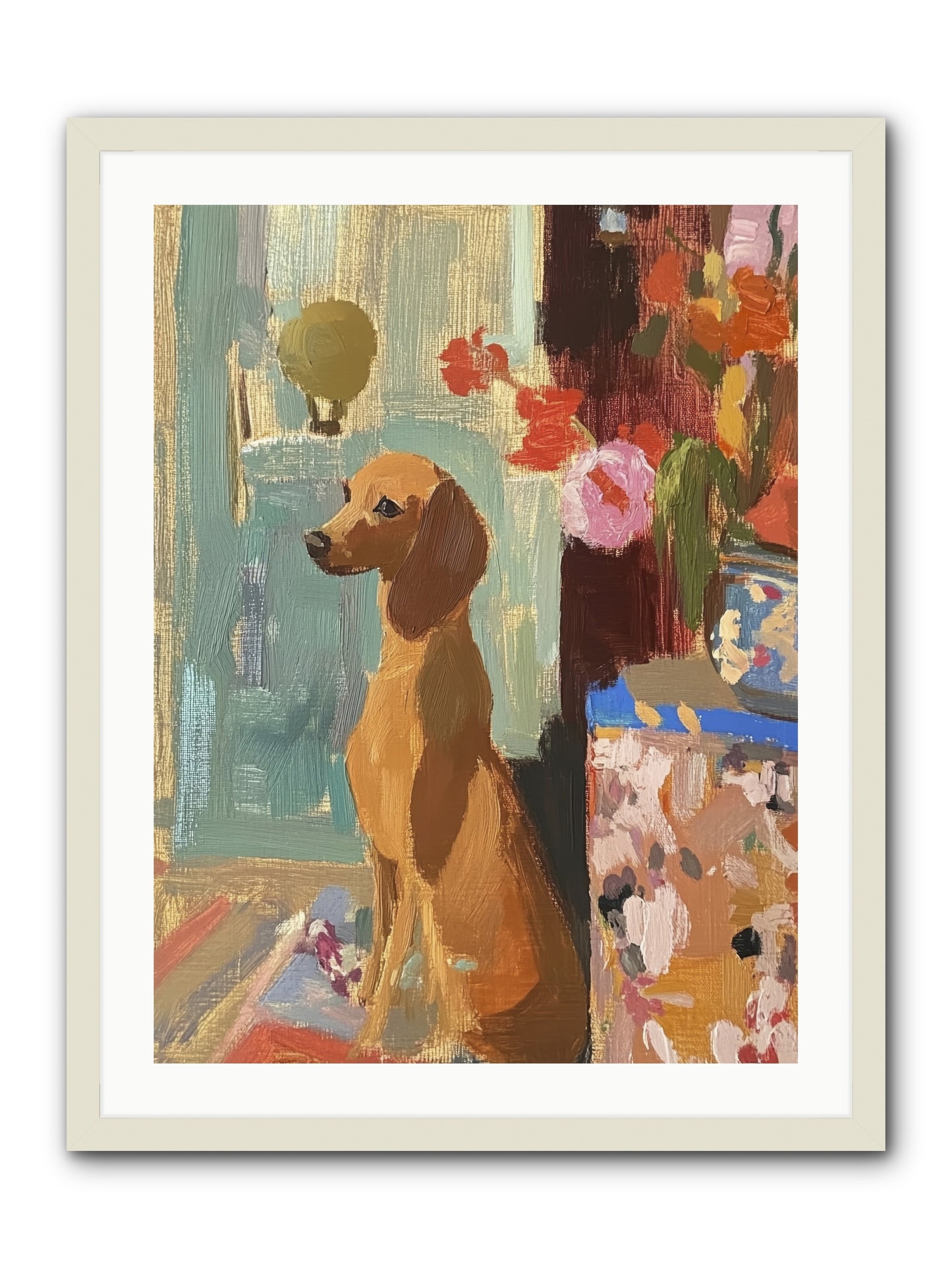 Meadow Belle -- Framed Print - White 24x32