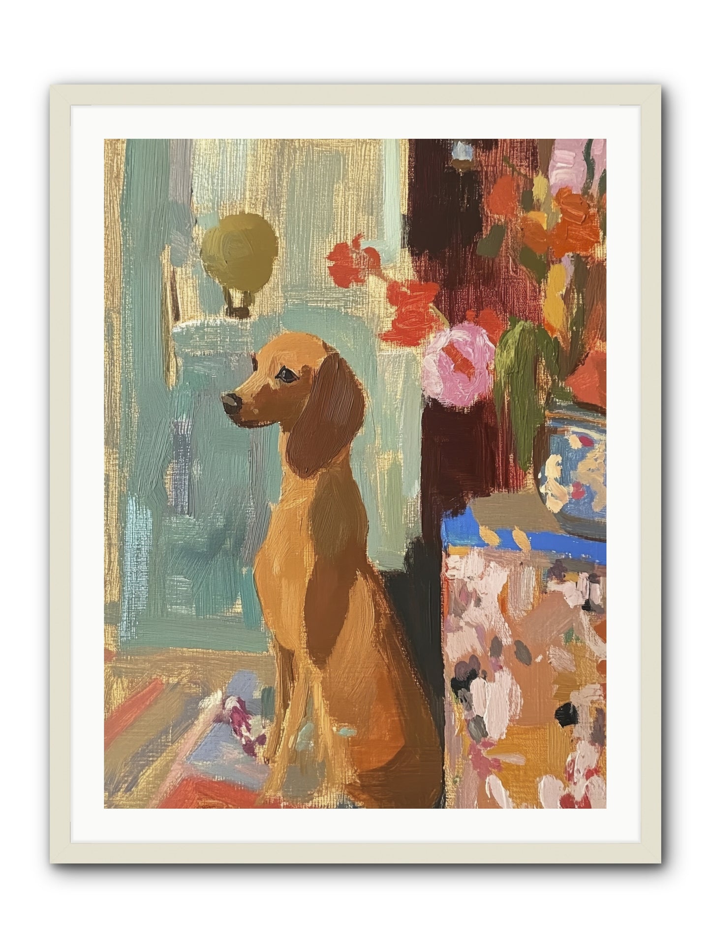 Meadow Belle -- Framed Print - White 30x40