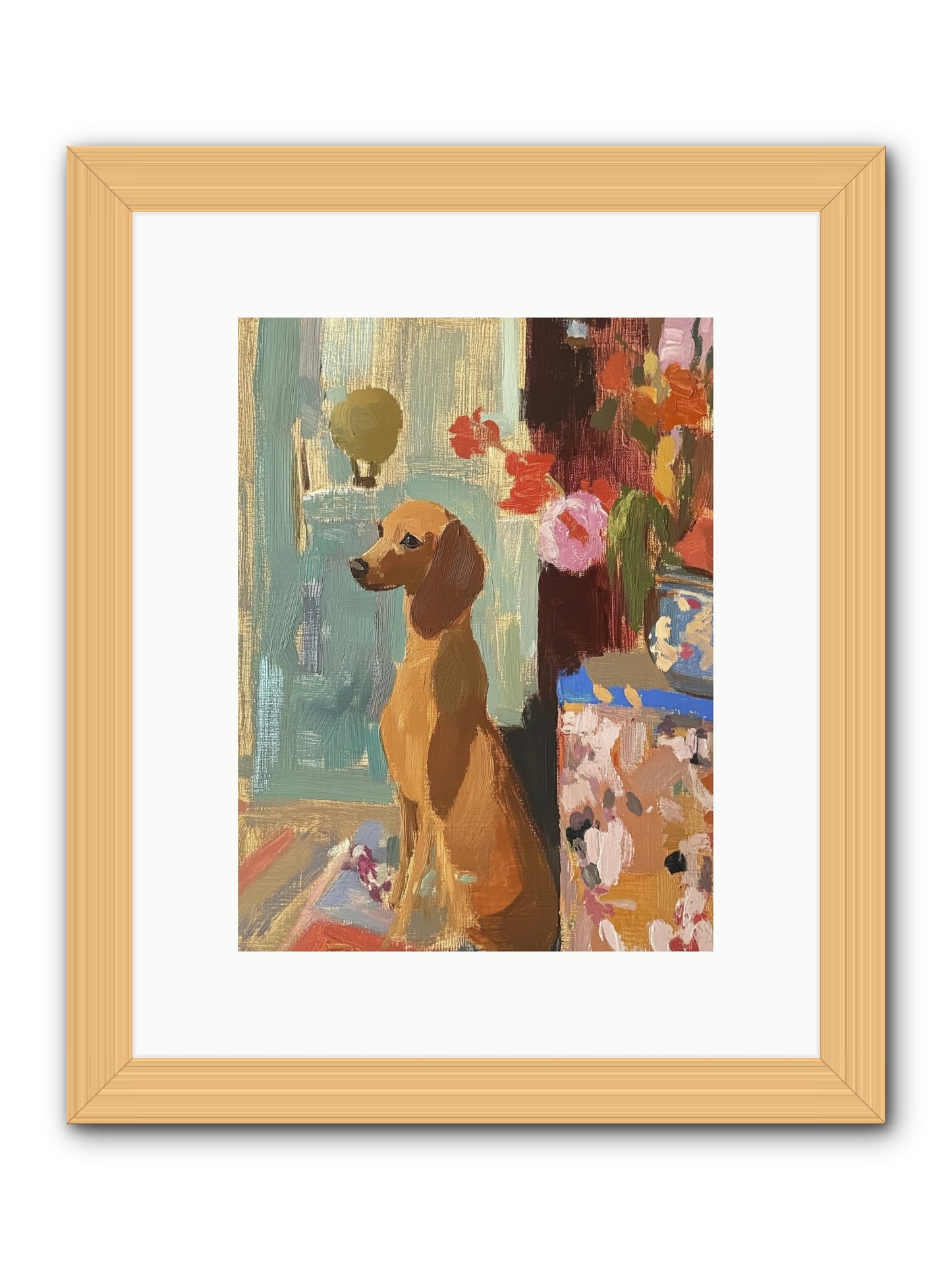 Meadow Belle -- Framed Print - Natural 9x12