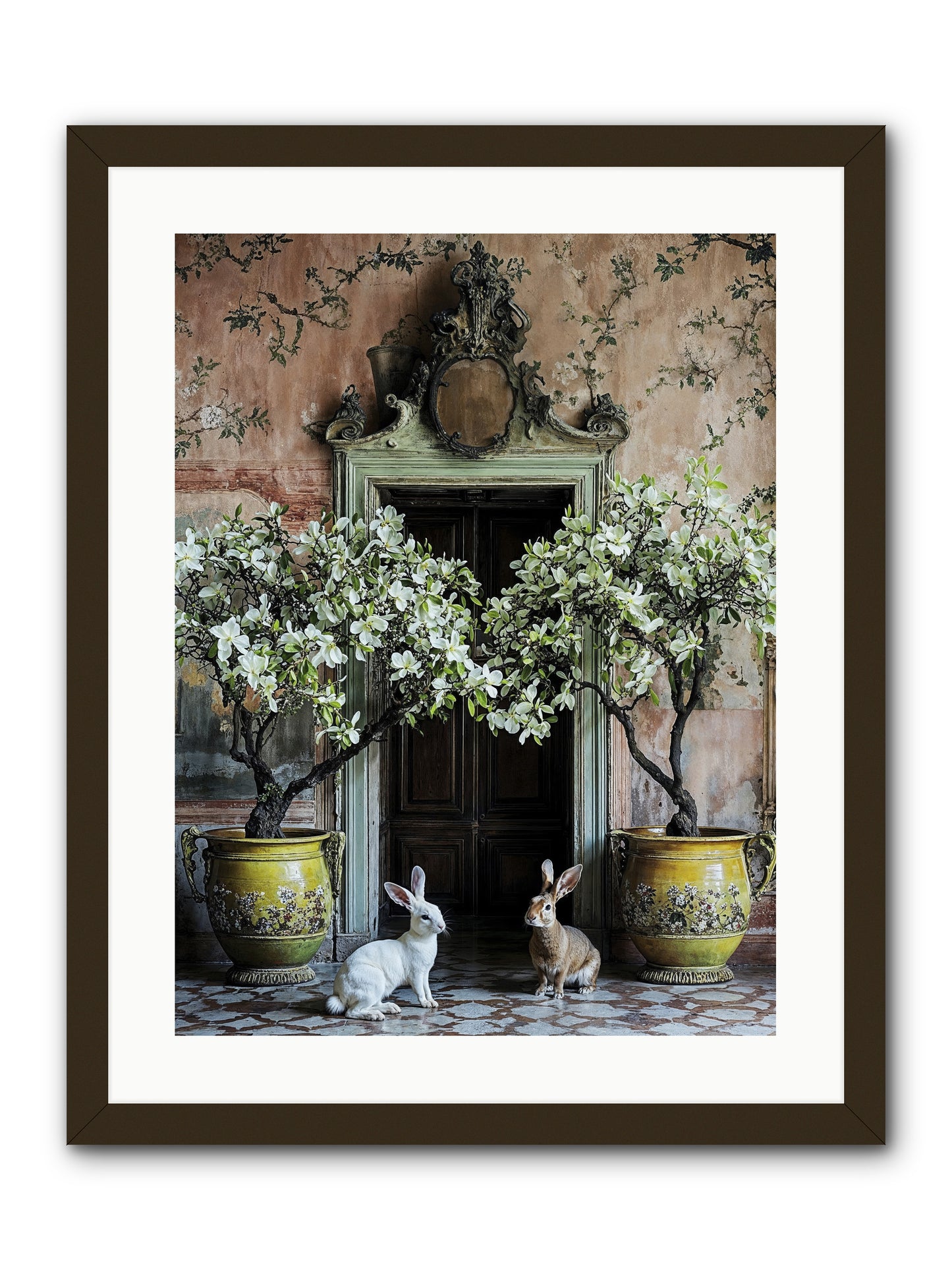 Meadow Court Arrival -- Framed Print - Black 18x24