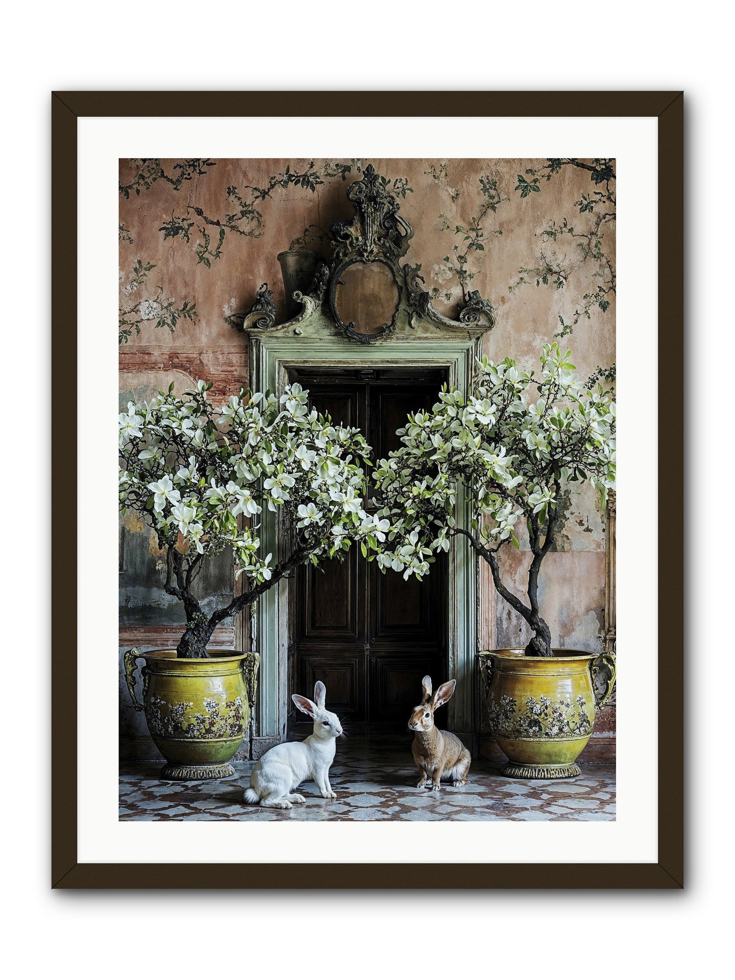 Meadow Court Arrival -- Framed Print - Black 24x32