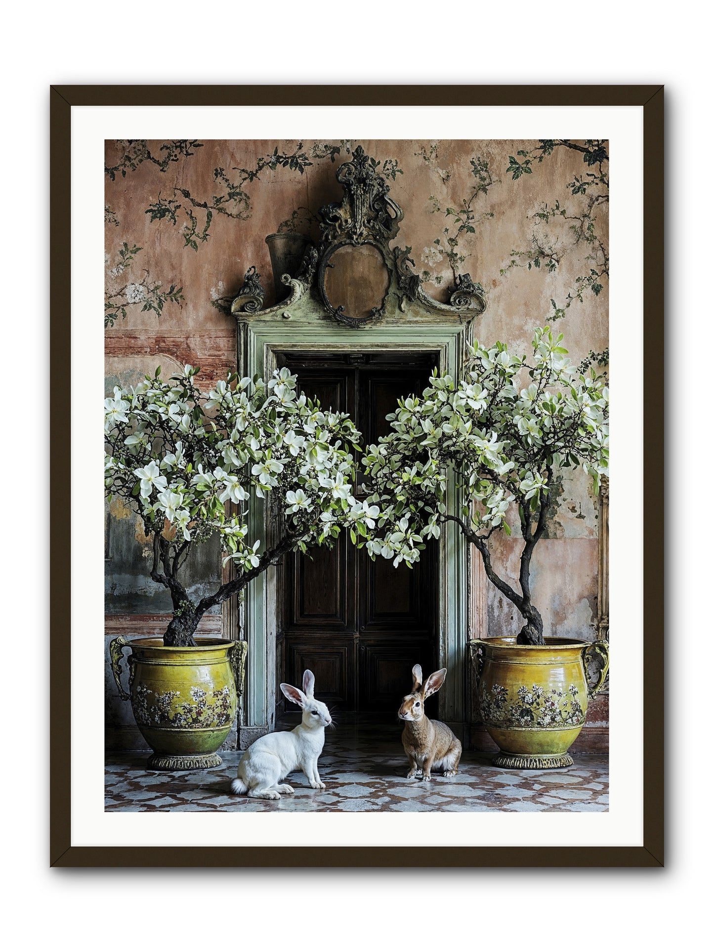 Meadow Court Arrival -- Framed Print - Black 30x40