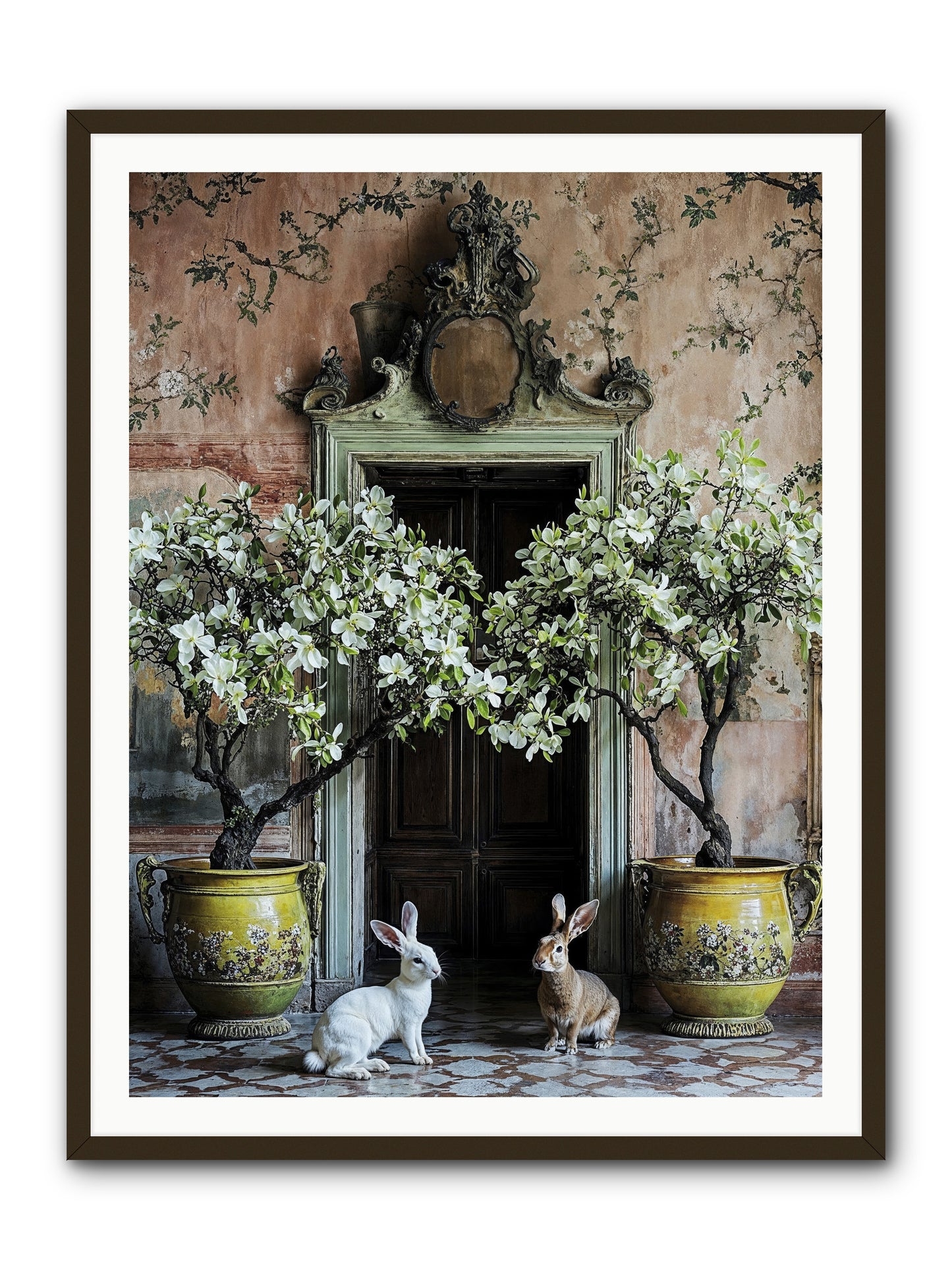 Meadow Court Arrival -- Framed Print - Black 36x48