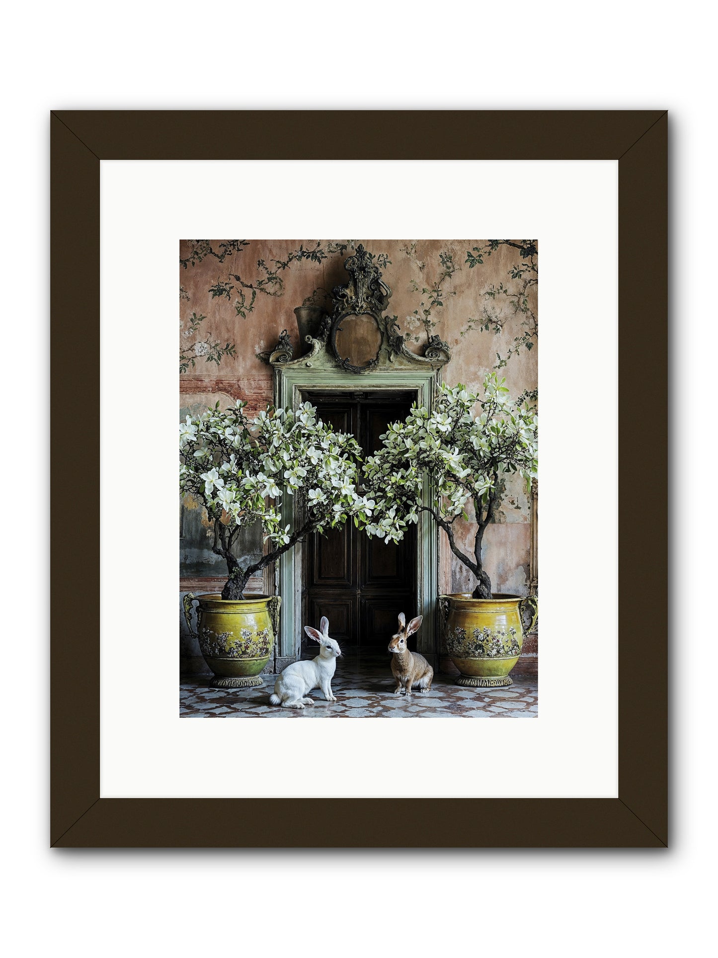 Meadow Court Arrival -- Framed Print - Black 9x12