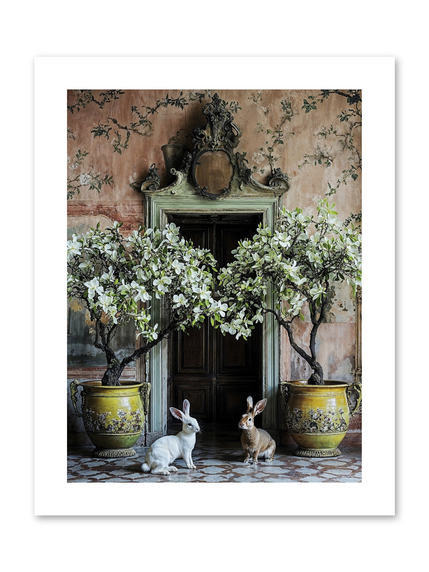 Meadow Court Arrival -- Paper Print 9x12