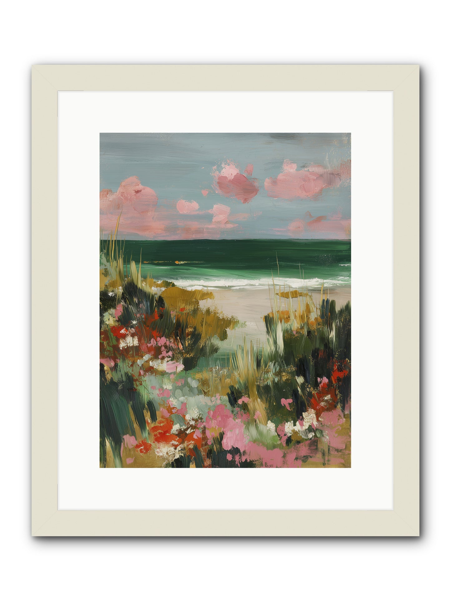 Meadow Cradles -- Framed Print - White 12x16