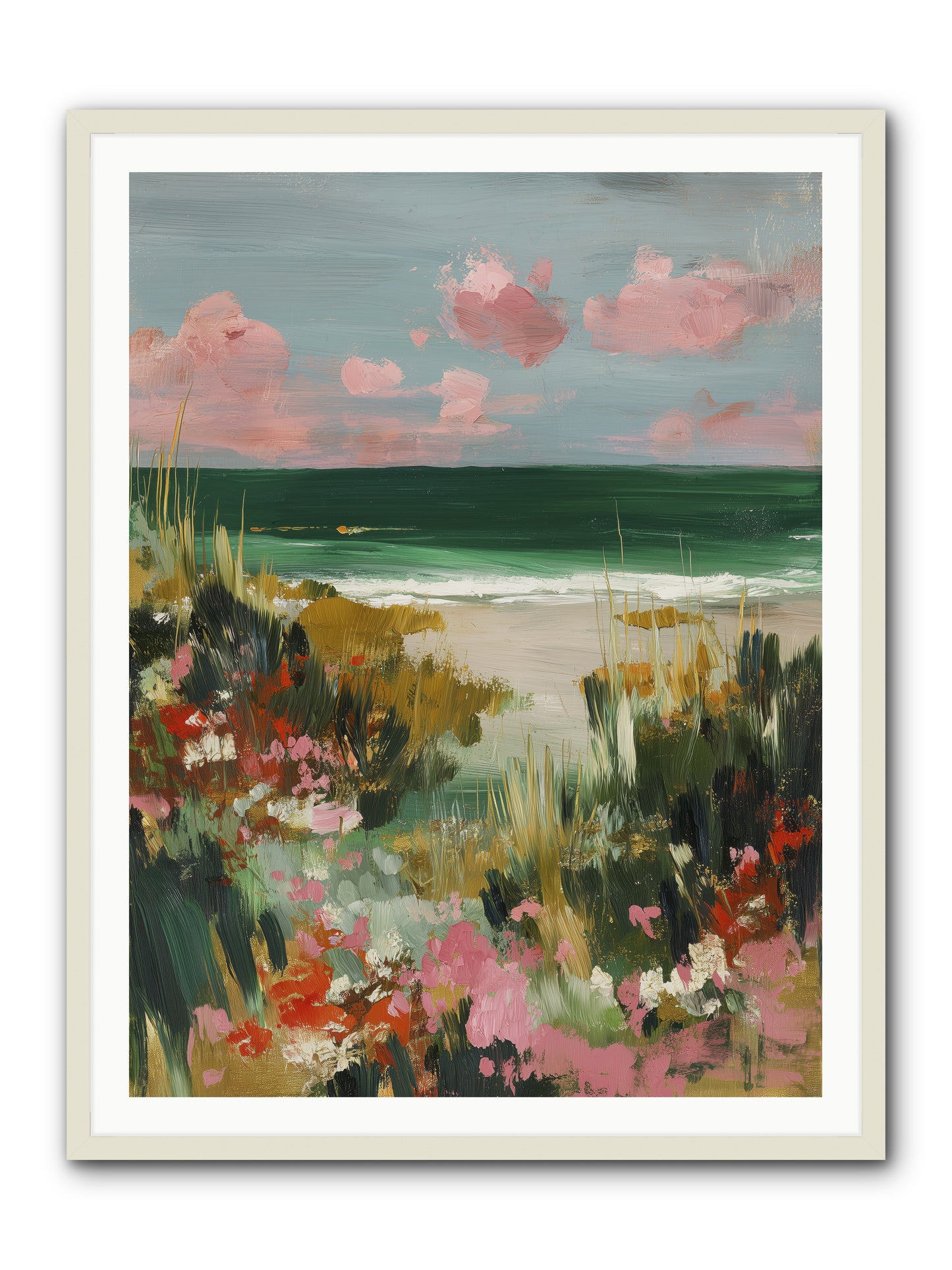 Meadow Cradles -- Framed Print - White 36x48